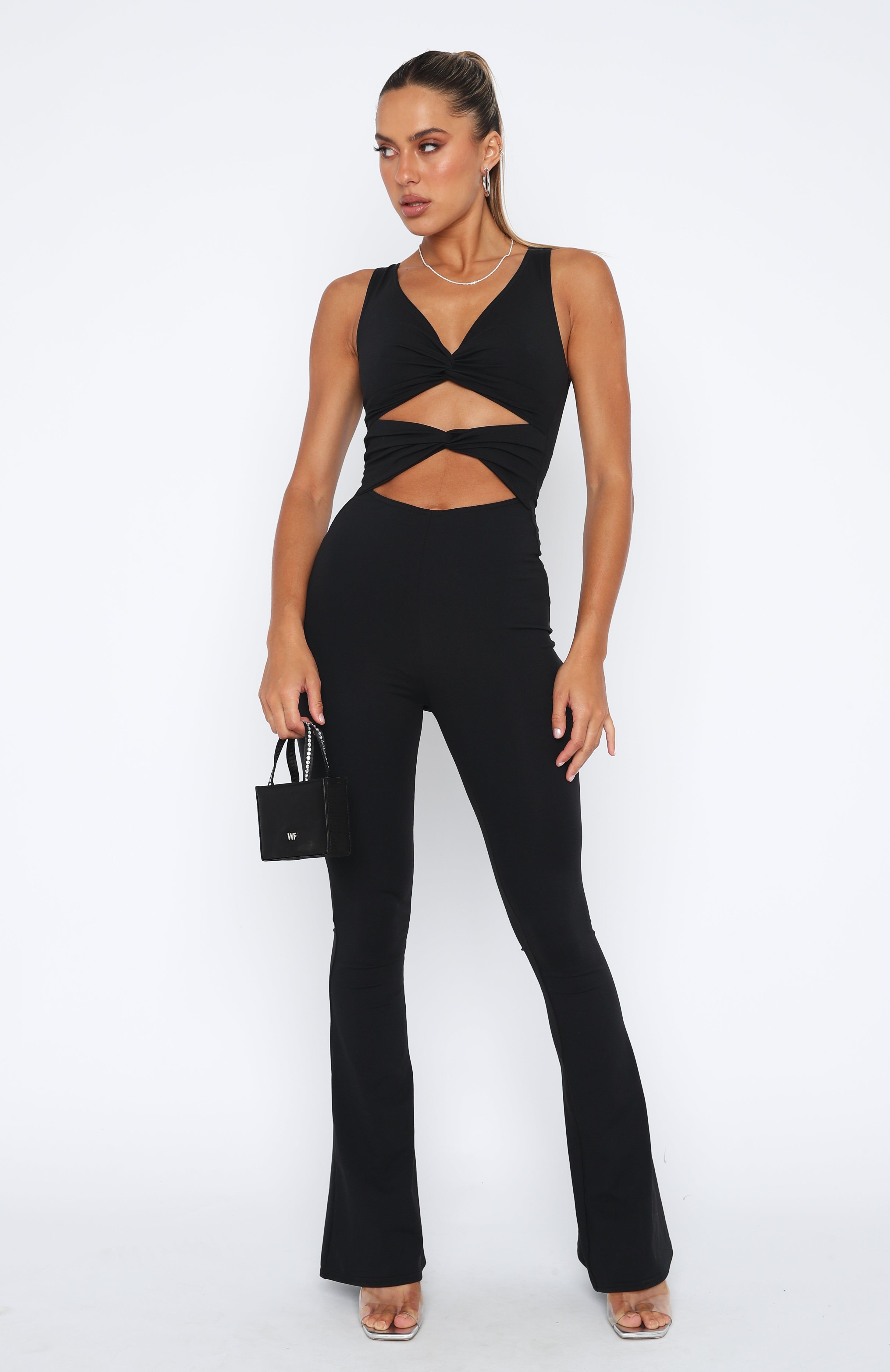 In The Spotlight Jumpsuit Black sold by White Fox Boutique product image thumbnail 2