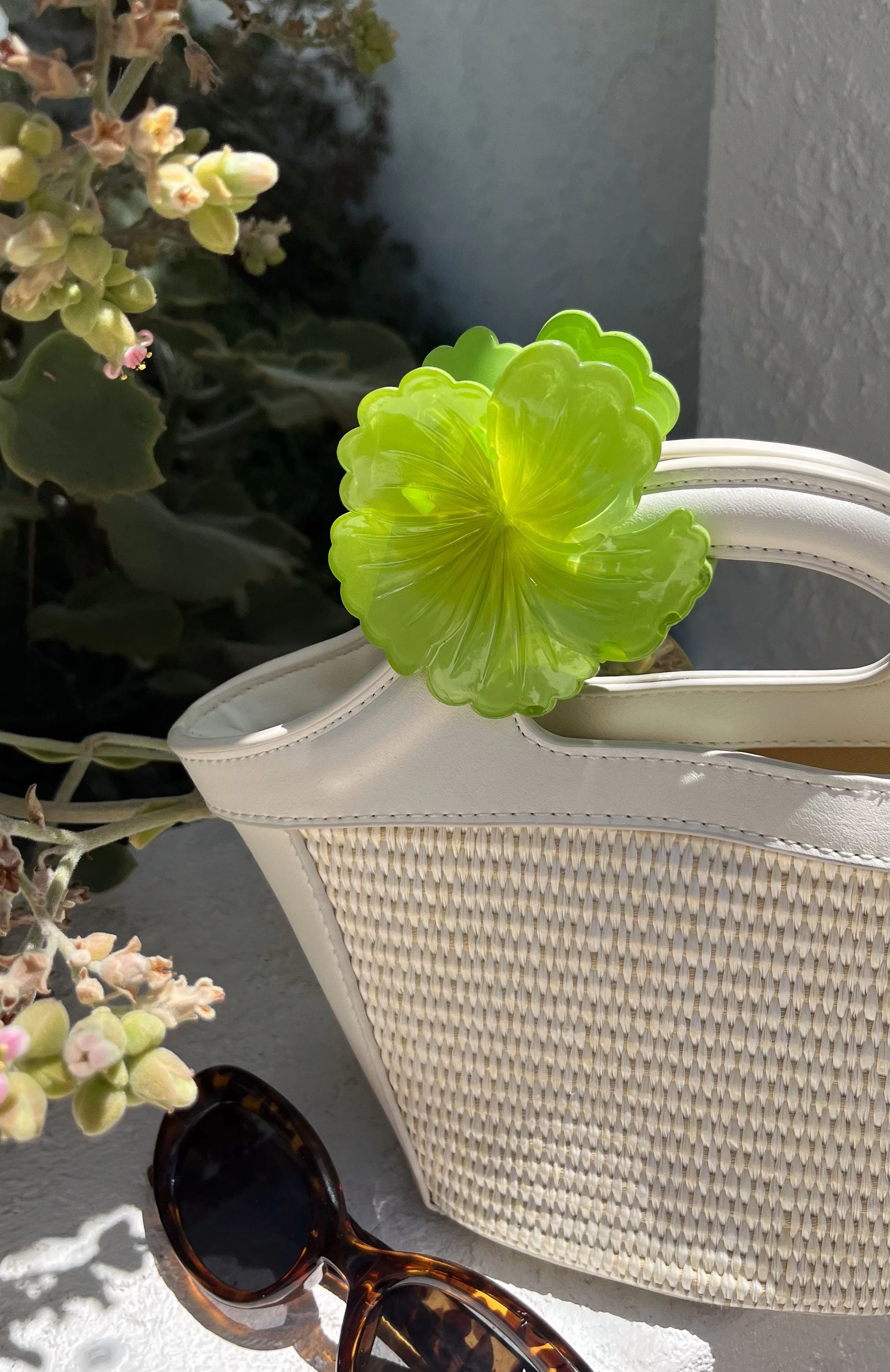 Celia Hair Clip Lime sold by White Fox Boutique product image thumbnail 3