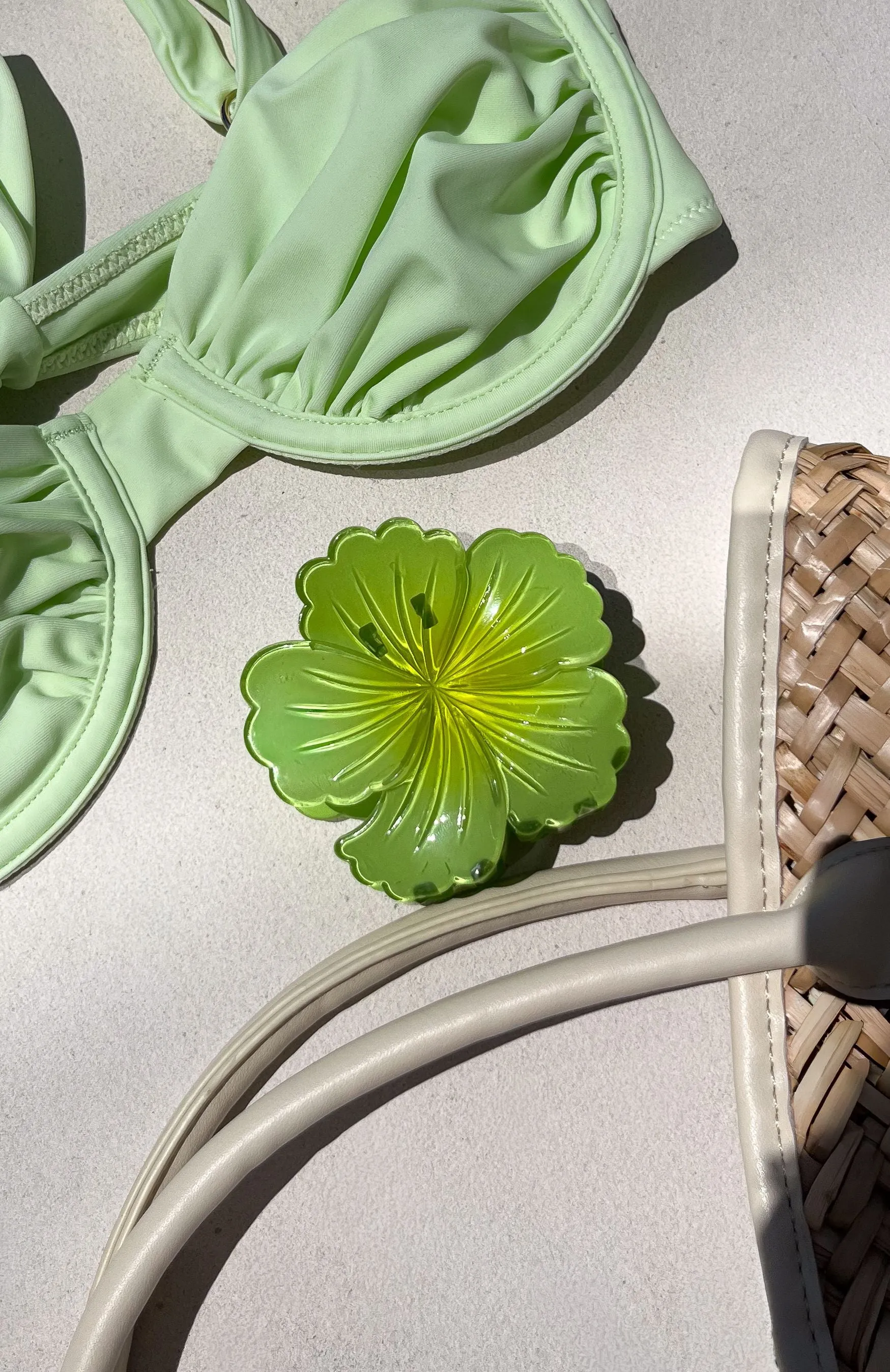 Celia Hair Clip Lime sold by White Fox Boutique product image thumbnail 4