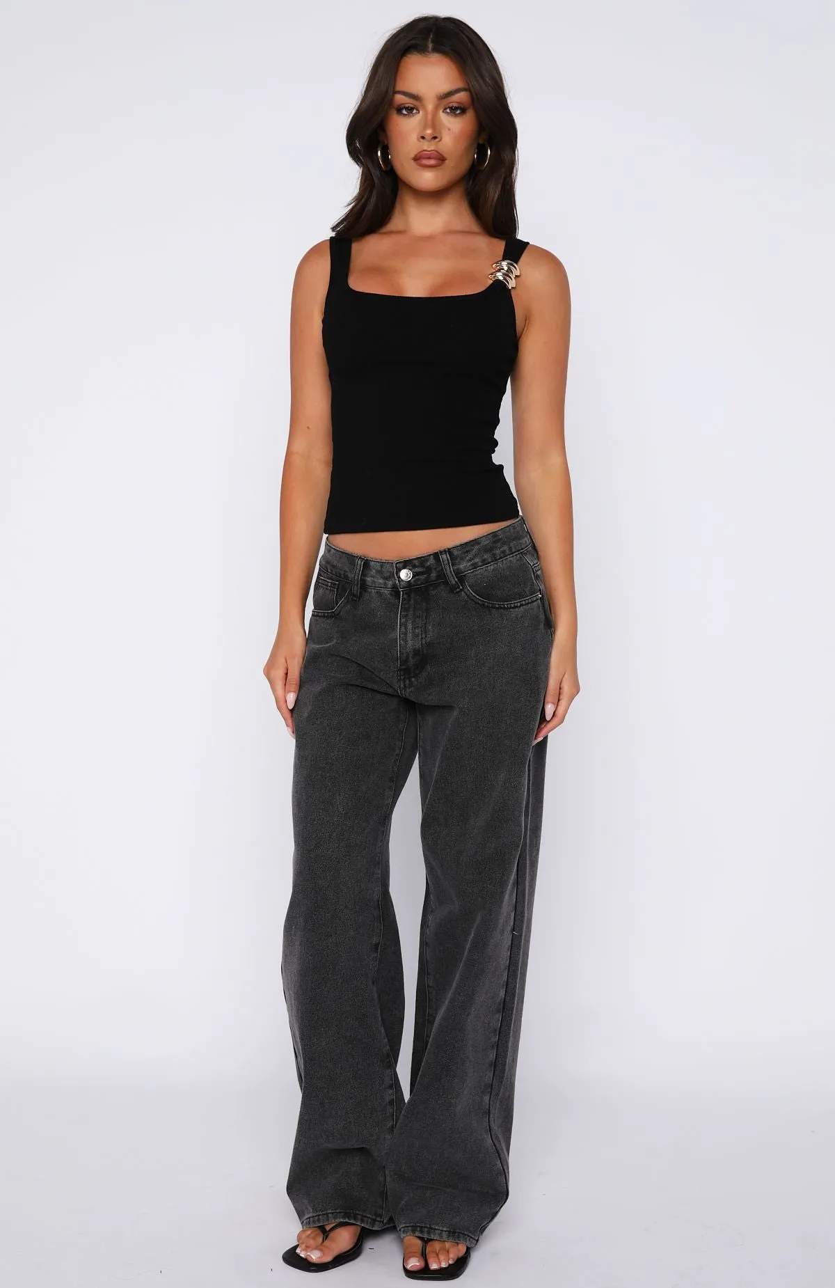 Horizon Heat Tank Top Black sold by White Fox Boutique product image thumbnail 5