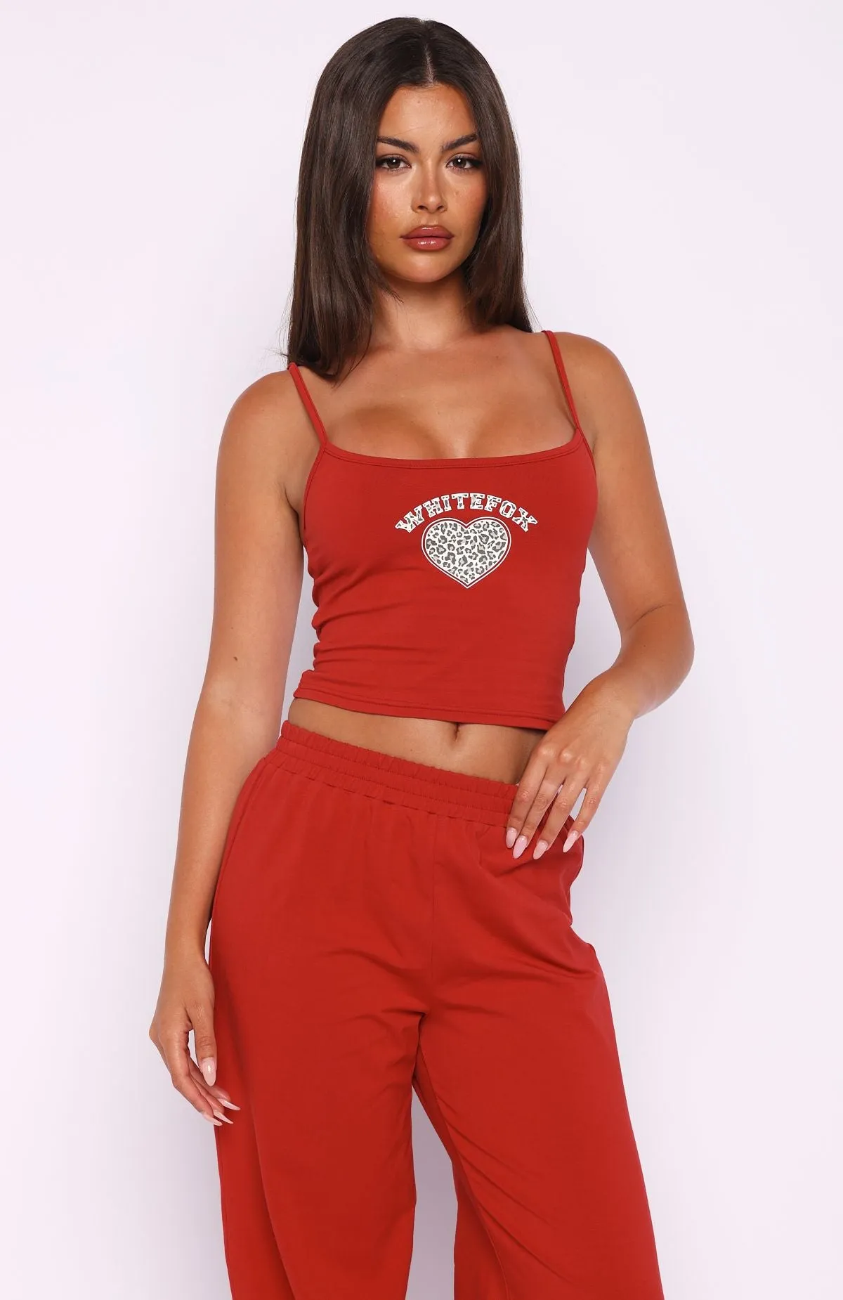 Heart Gone Wild Singlet Red sold by White Fox Boutique product image thumbnail 2