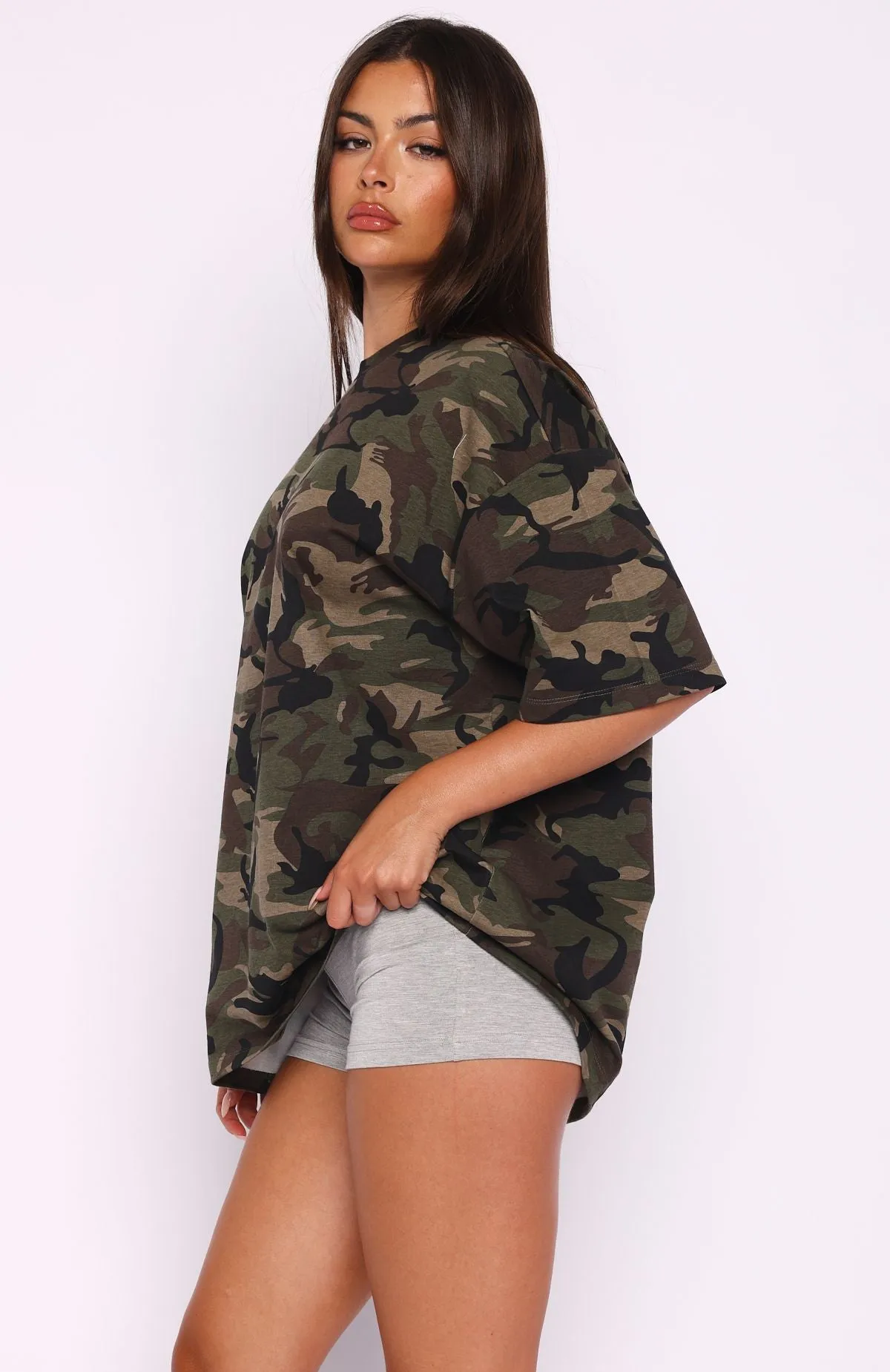 In Plain Sight Oversized Tee Green Camo sold by White Fox Boutique product image thumbnail 3