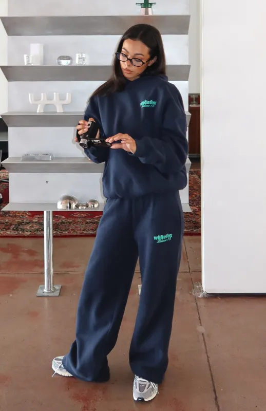 Release 15 Kiana Wide Leg Sweatpants Navy made by White Fox Boutique