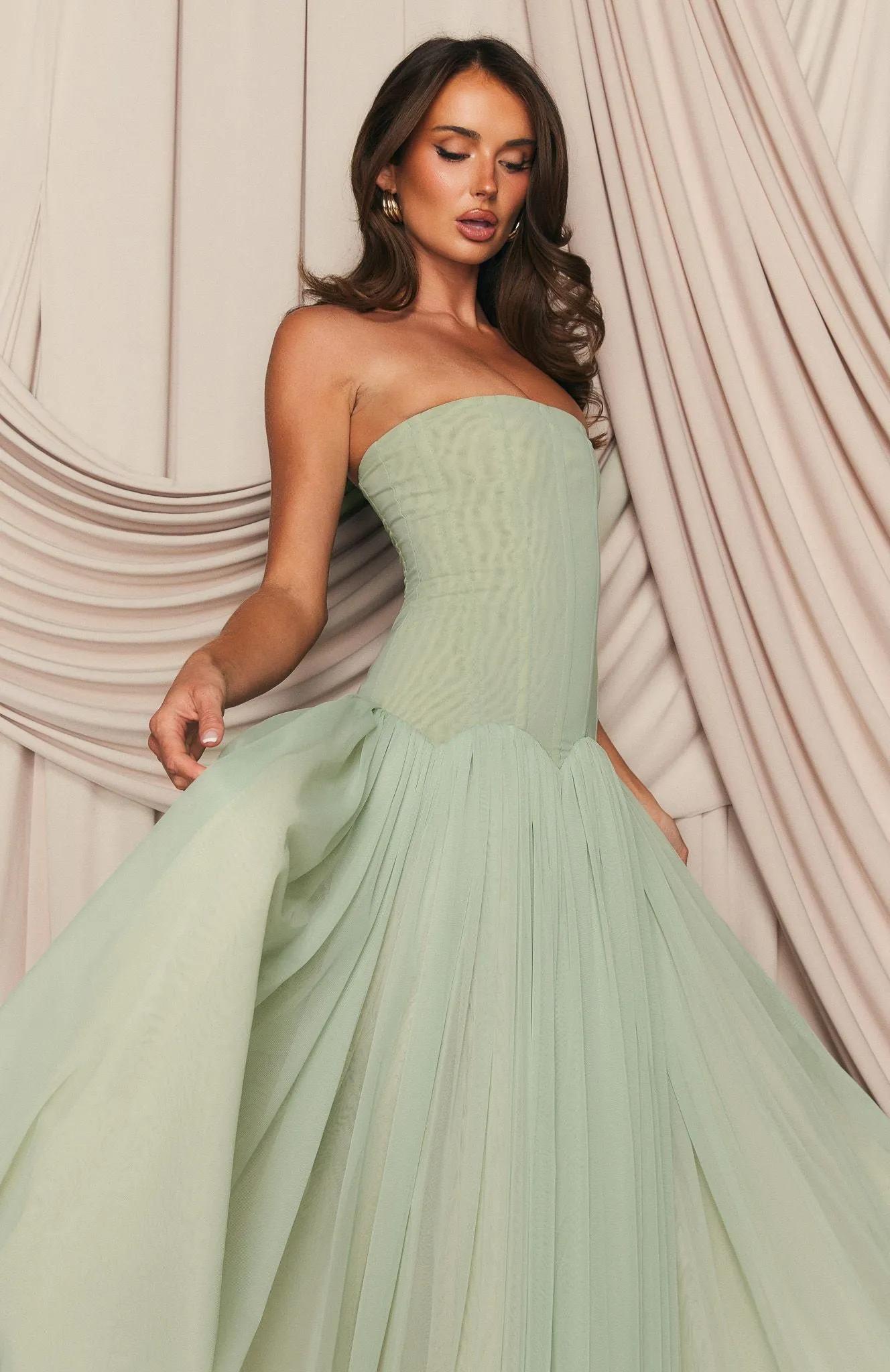 Magic Muse Maxi Dress Mint sold by White Fox Boutique product image thumbnail 4