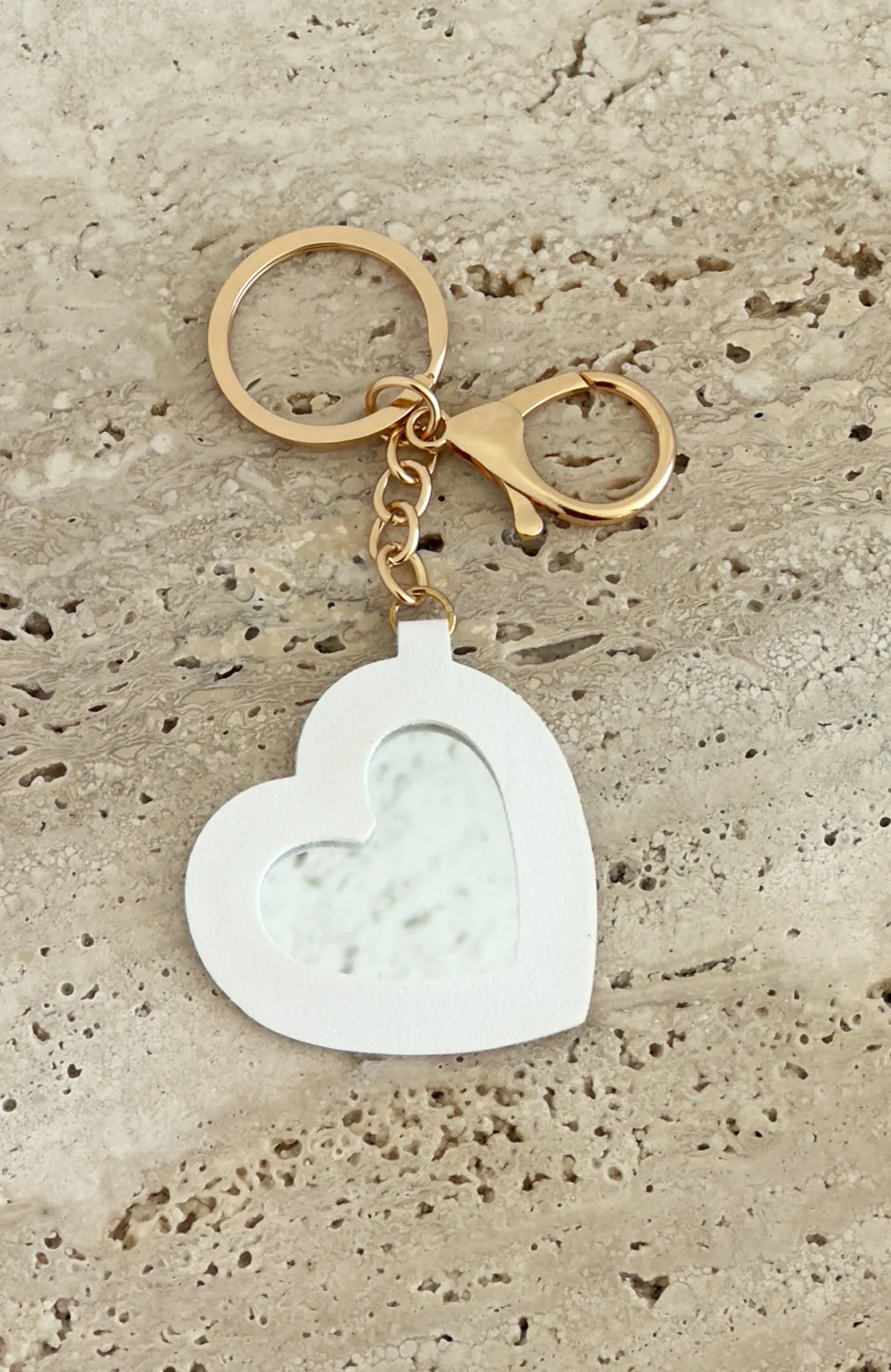 Haven Keychain White sold by White Fox Boutique product image thumbnail 2