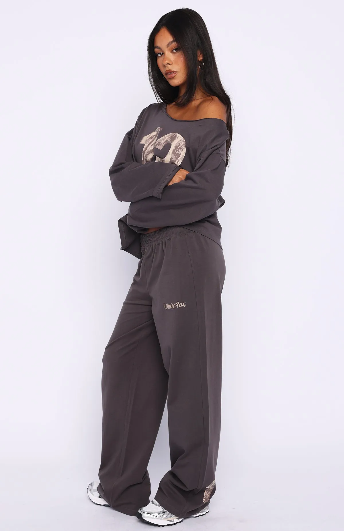 All A Dream Track Pants Charcoal sold by White Fox Boutique product image thumbnail 3
