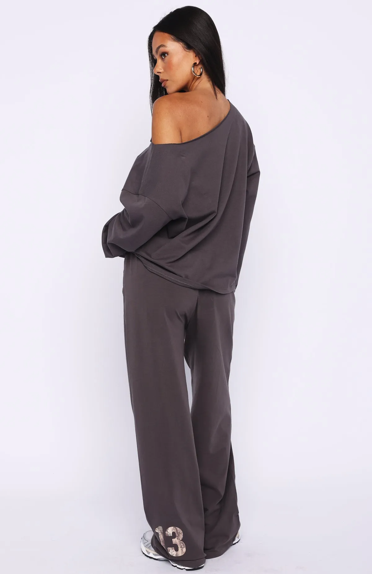 All A Dream Track Pants Charcoal sold by White Fox Boutique product image thumbnail 4