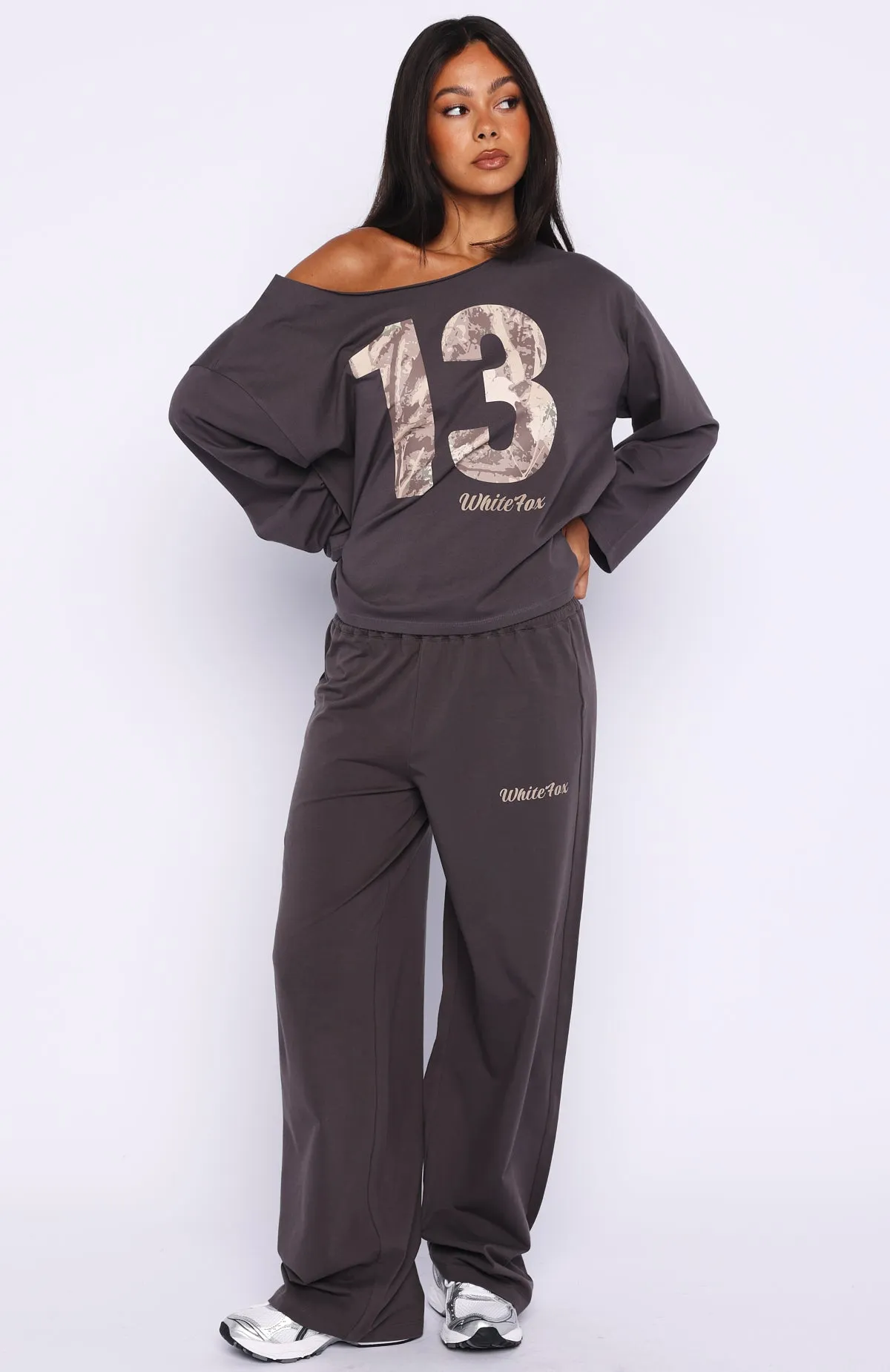 All A Dream Track Pants Charcoal sold by White Fox Boutique product image thumbnail 2