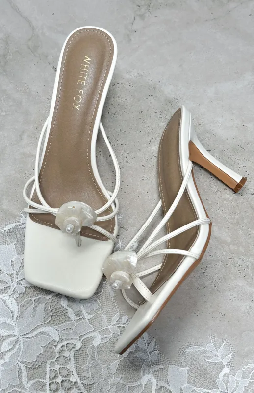 Tadeo Heels Cream sold by White Fox Boutique