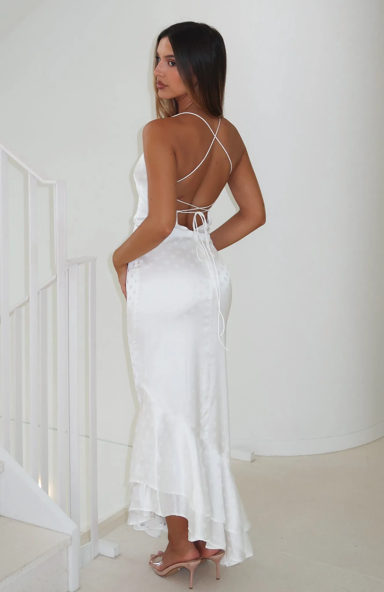 Starlit Skies Maxi Dress Off White sold by White Fox Boutique product image thumbnail 2