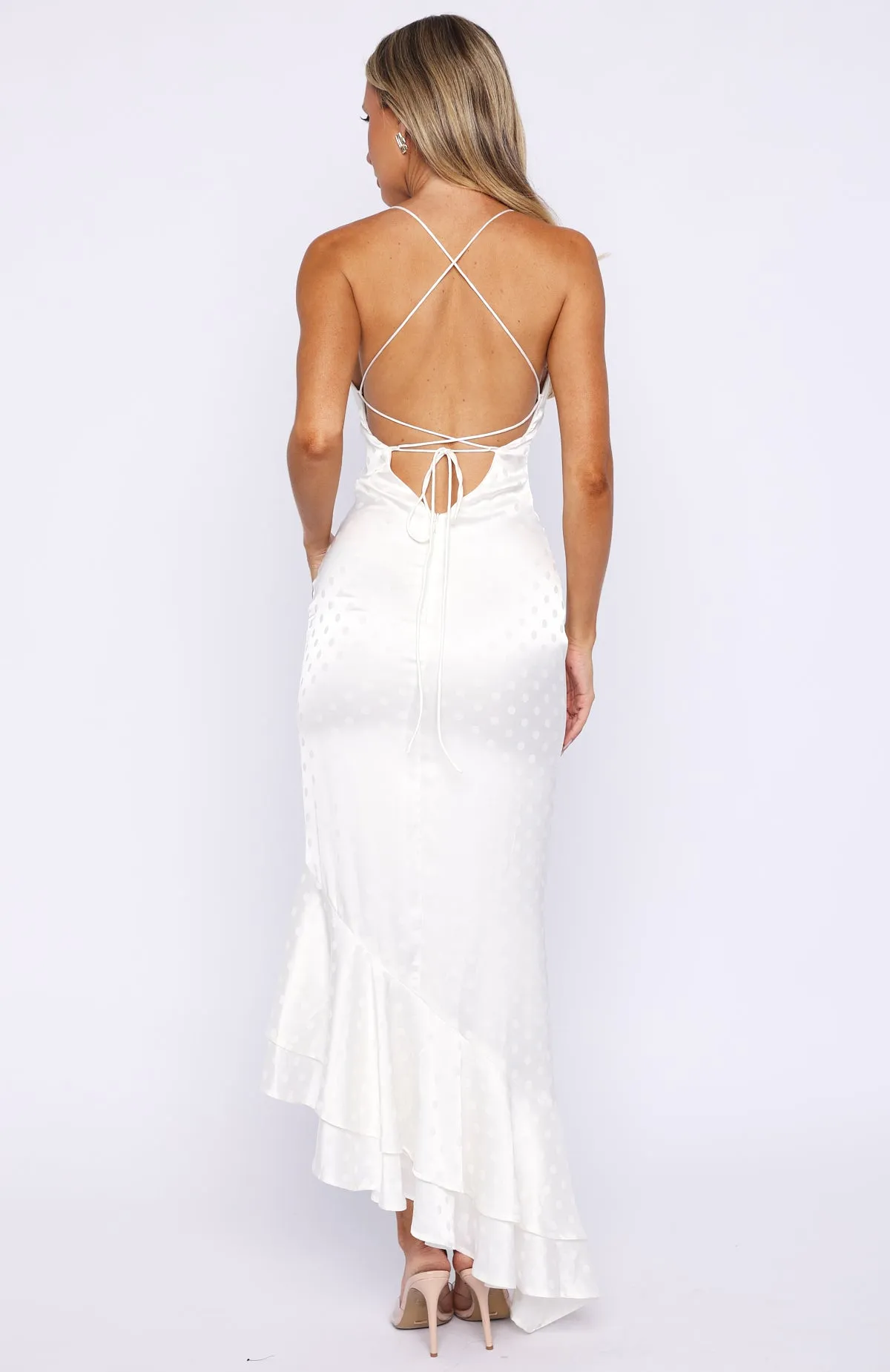 Starlit Skies Maxi Dress Off White sold by White Fox Boutique product image thumbnail 5