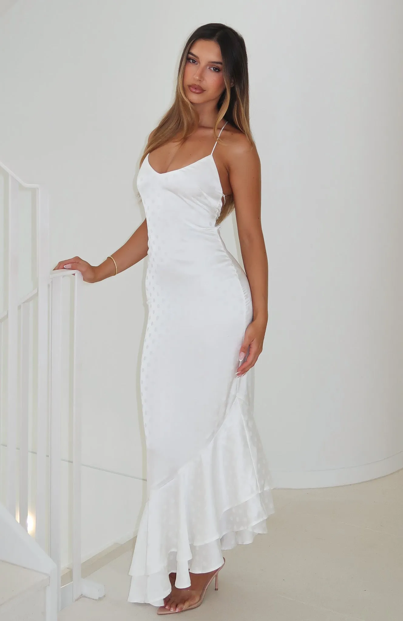 Starlit Skies Maxi Dress Off White sold by White Fox Boutique