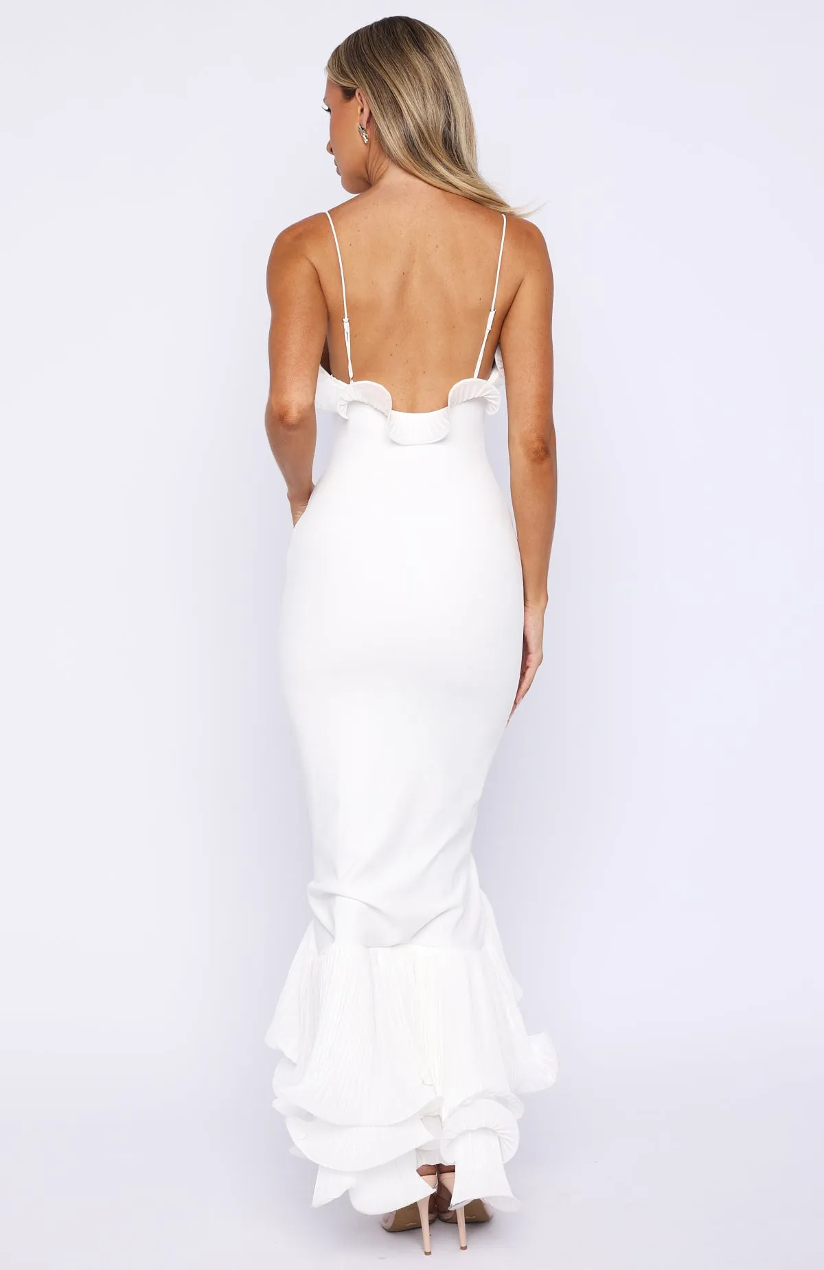 Dancing Petals Maxi Dress Off White sold by White Fox Boutique product image thumbnail 4