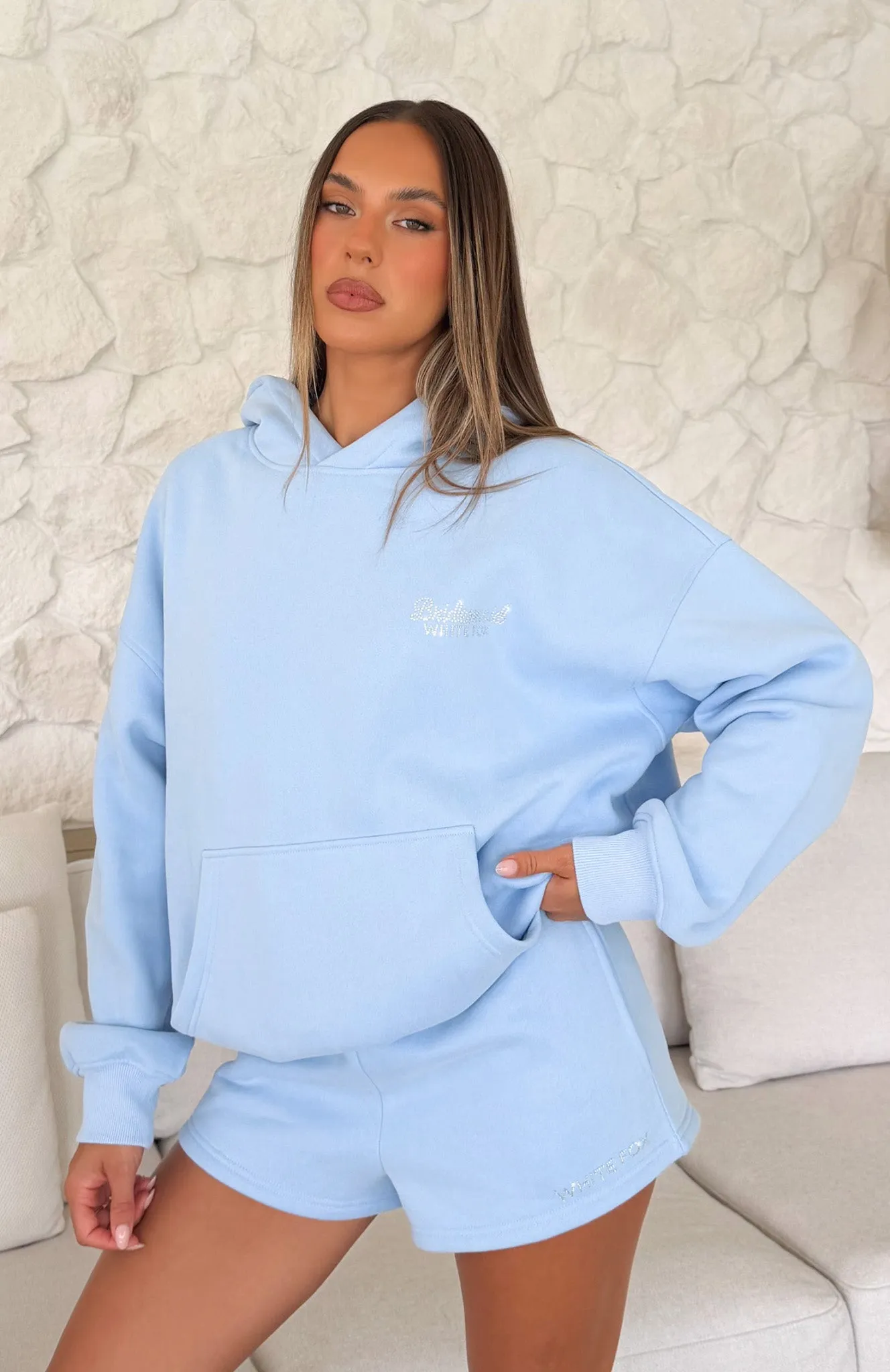 Bridal Party Oversized Hoodie Light Blue sold by White Fox Boutique product image thumbnail 2