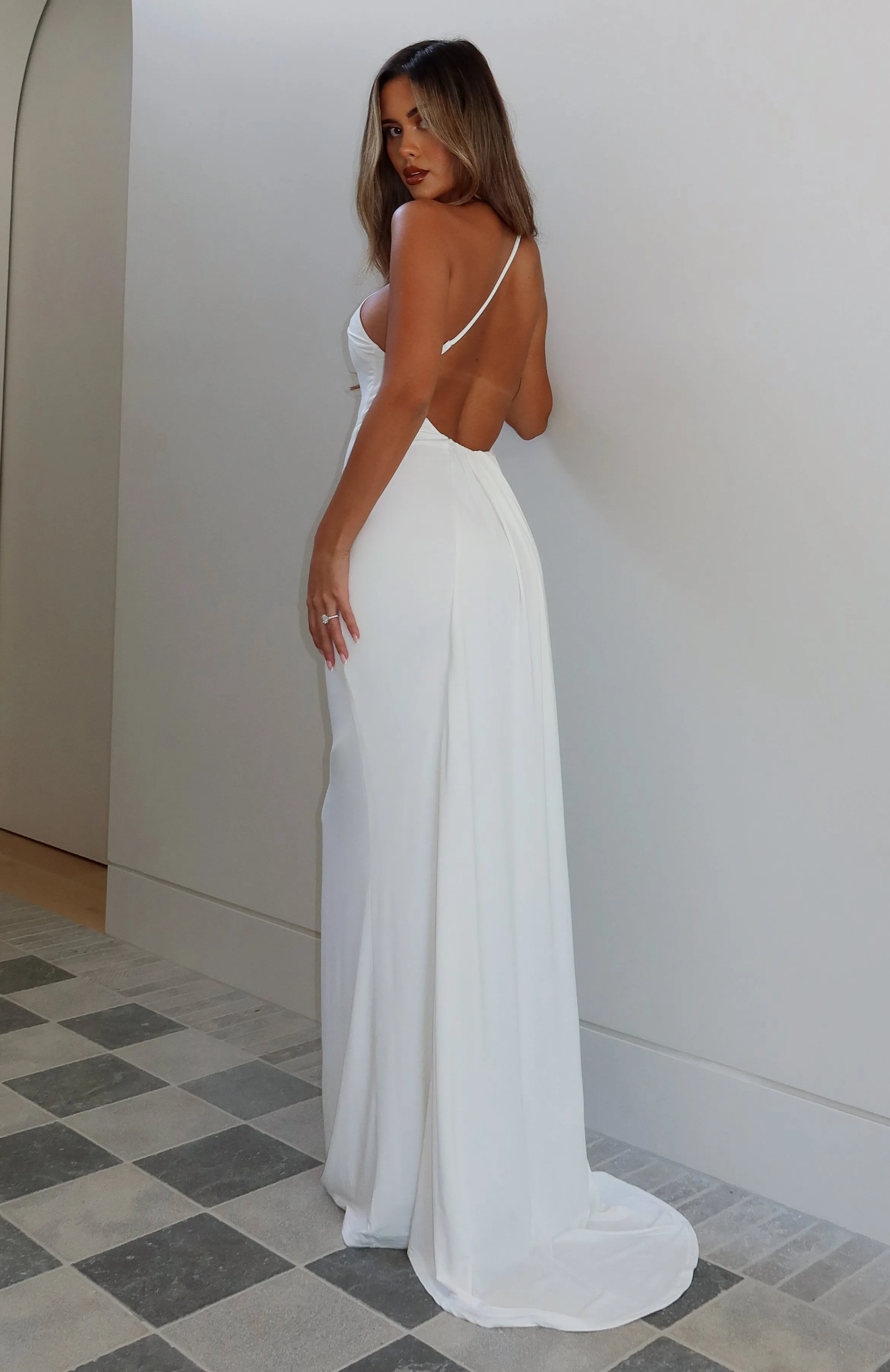 Our Love Story Maxi Dress Off White sold by White Fox Boutique product image thumbnail 5