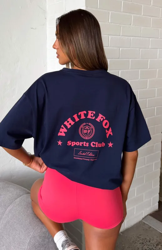 Outfit Of The Day Oversized Tee Navy sold by White Fox Boutique