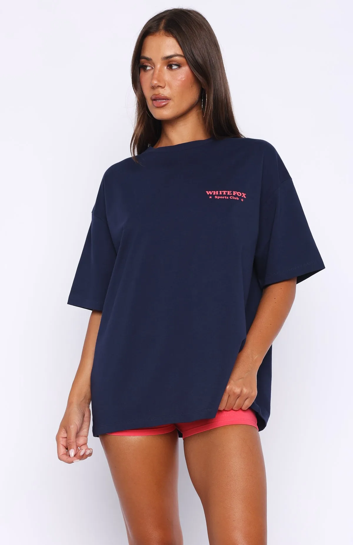 Outfit Of The Day Oversized Tee Navy sold by White Fox Boutique product image thumbnail 2