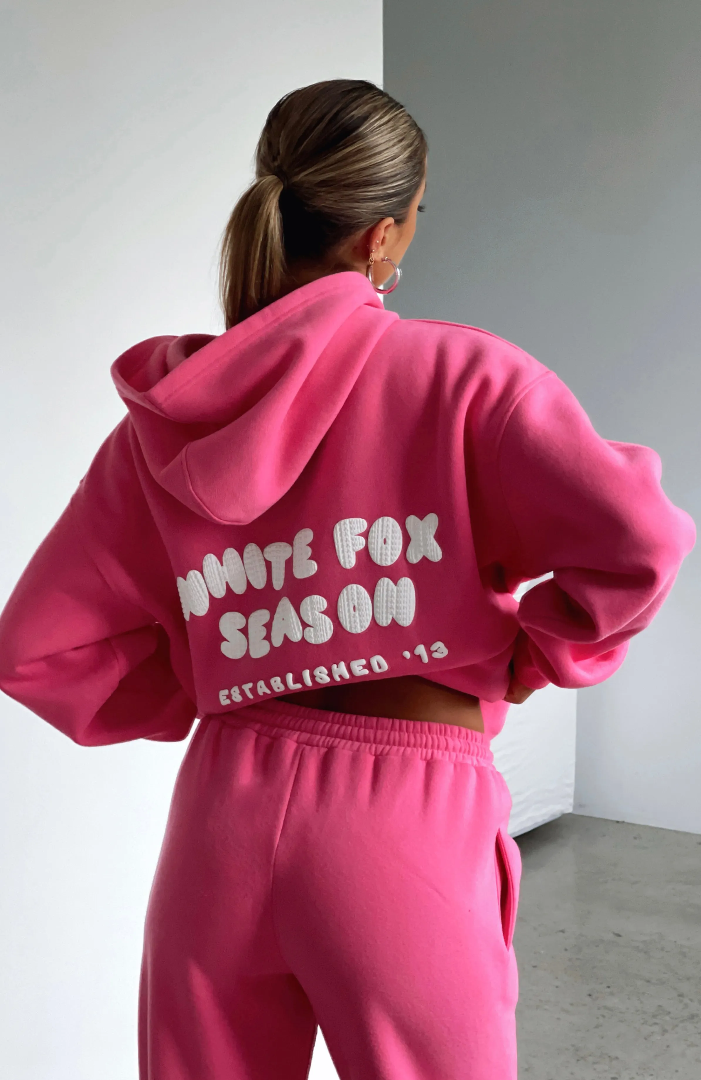 The Main Season Oversized Hoodie Hot Pink sold by White Fox Boutique