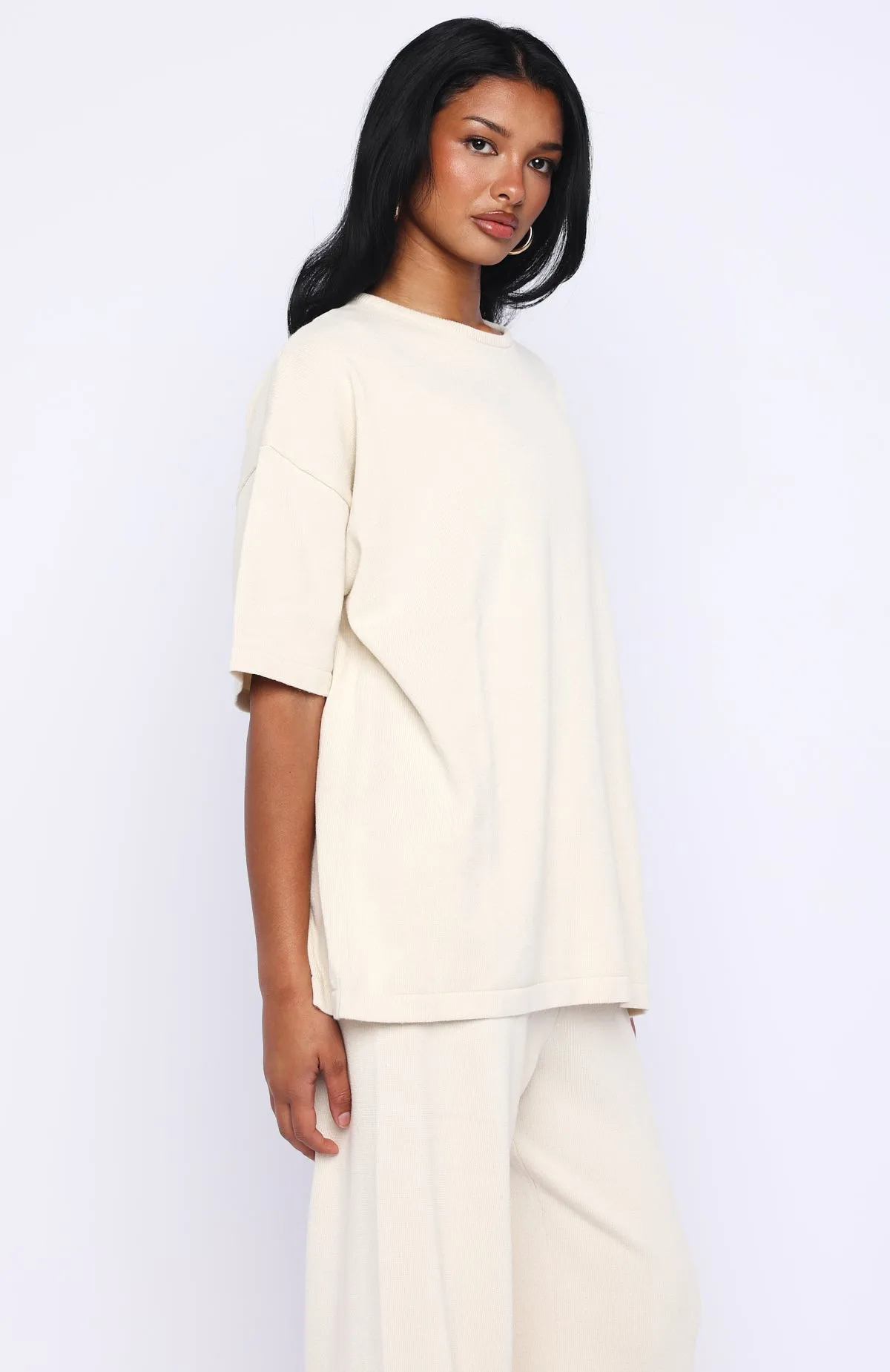 Rare Catch Knit Top Cream sold by White Fox Boutique product image thumbnail 3