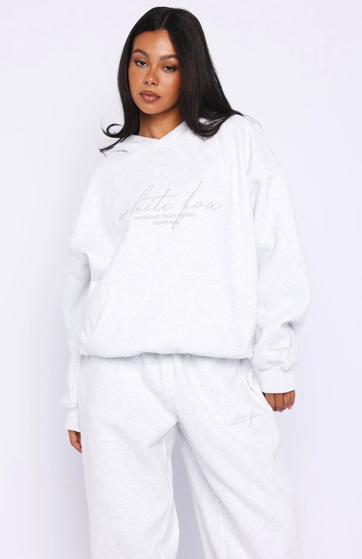 Know What You Want Oversized Hoodie Grey Marle sold by White Fox Boutique product image thumbnail 2