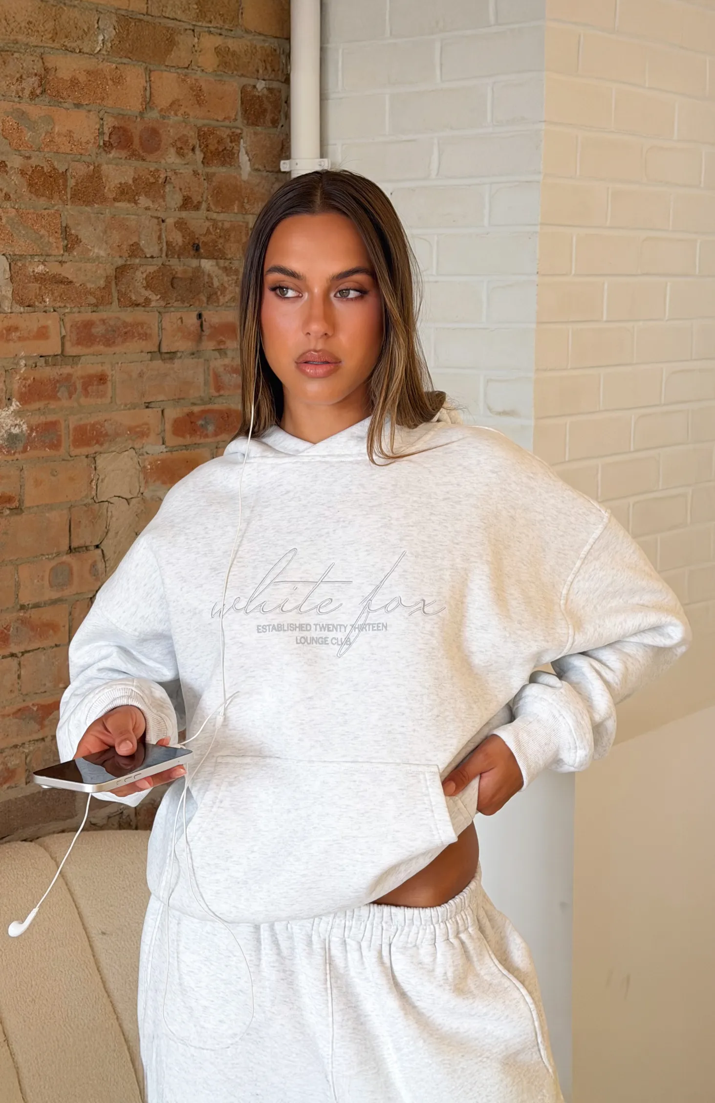 Know What You Want Oversized Hoodie Grey Marle sold by White Fox Boutique