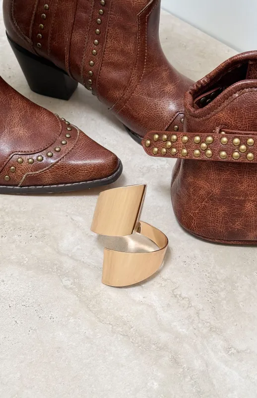 Bonucci Cuff Bracelet Gold made by White Fox Boutique