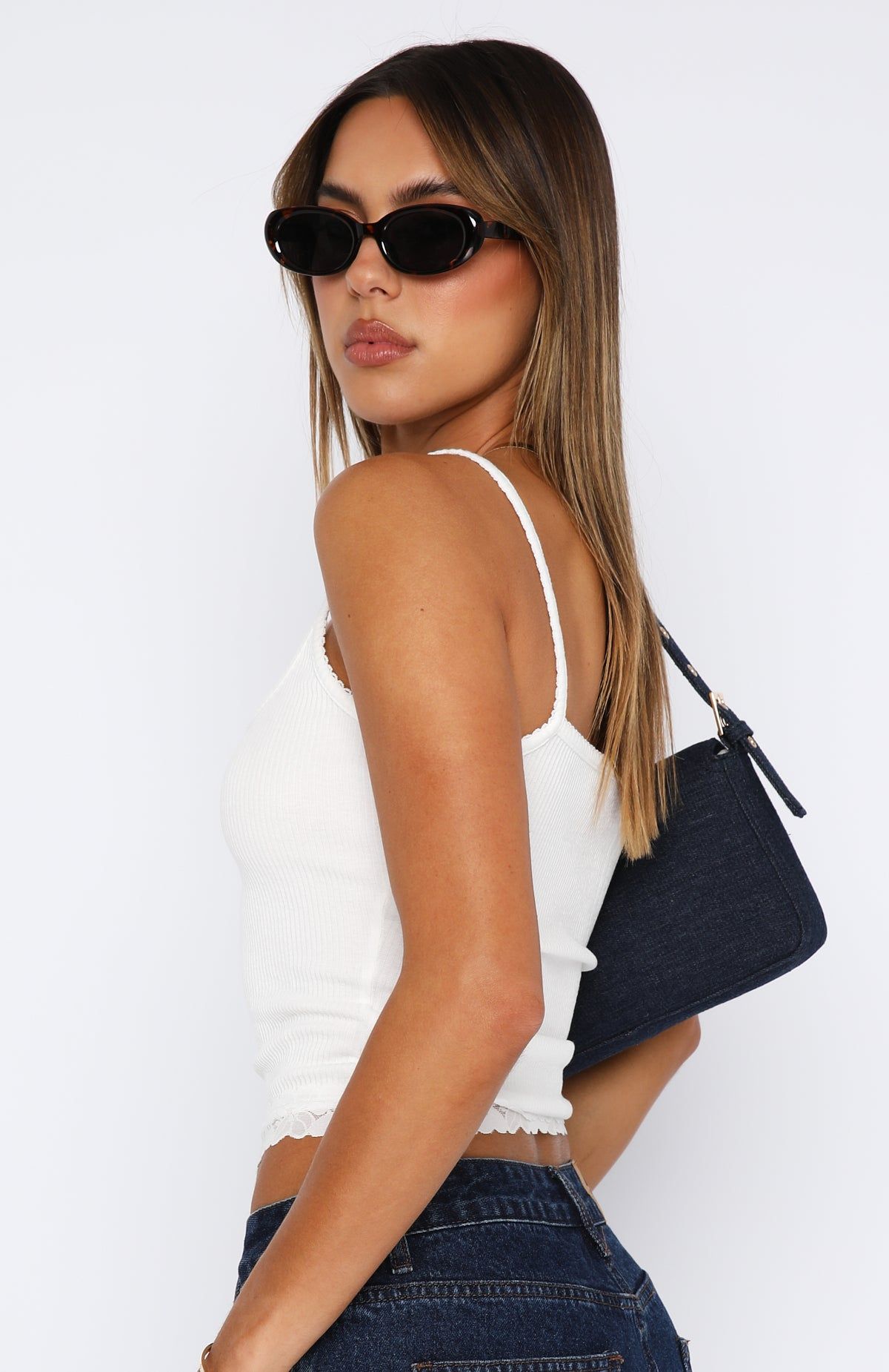 Make It A Date Ribbed Top White sold by White Fox Boutique product image thumbnail 3