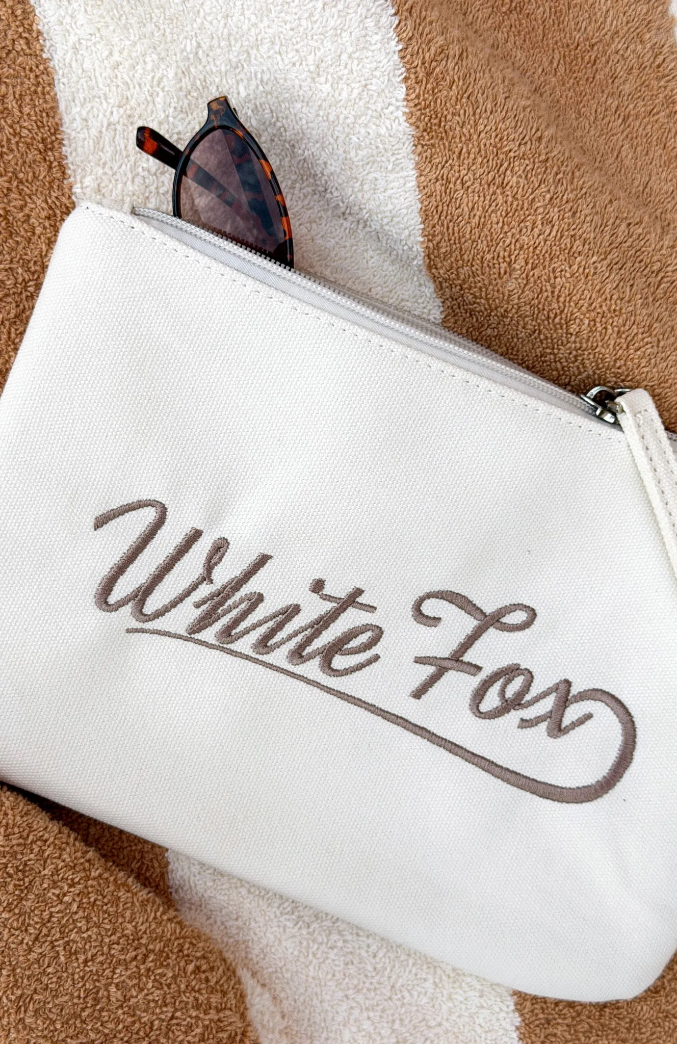 Addyson Beach Pouch Cream sold by White Fox Boutique product image thumbnail 2