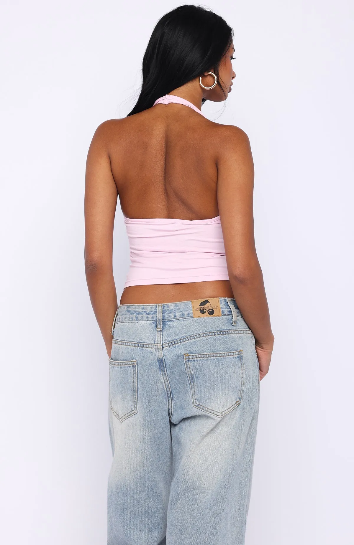 Tropical Ties Halter Top Pink sold by White Fox Boutique product image thumbnail 4