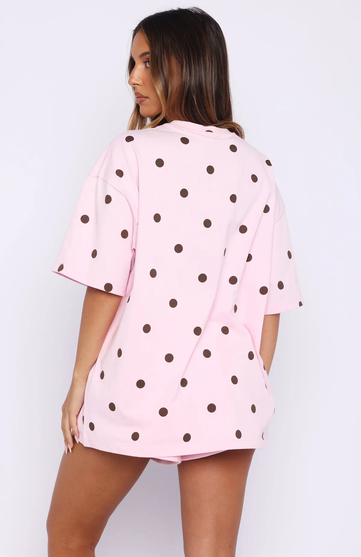 Offstage Printed Oversized Tee Posy Polka Dot sold by White Fox Boutique product image thumbnail 4
