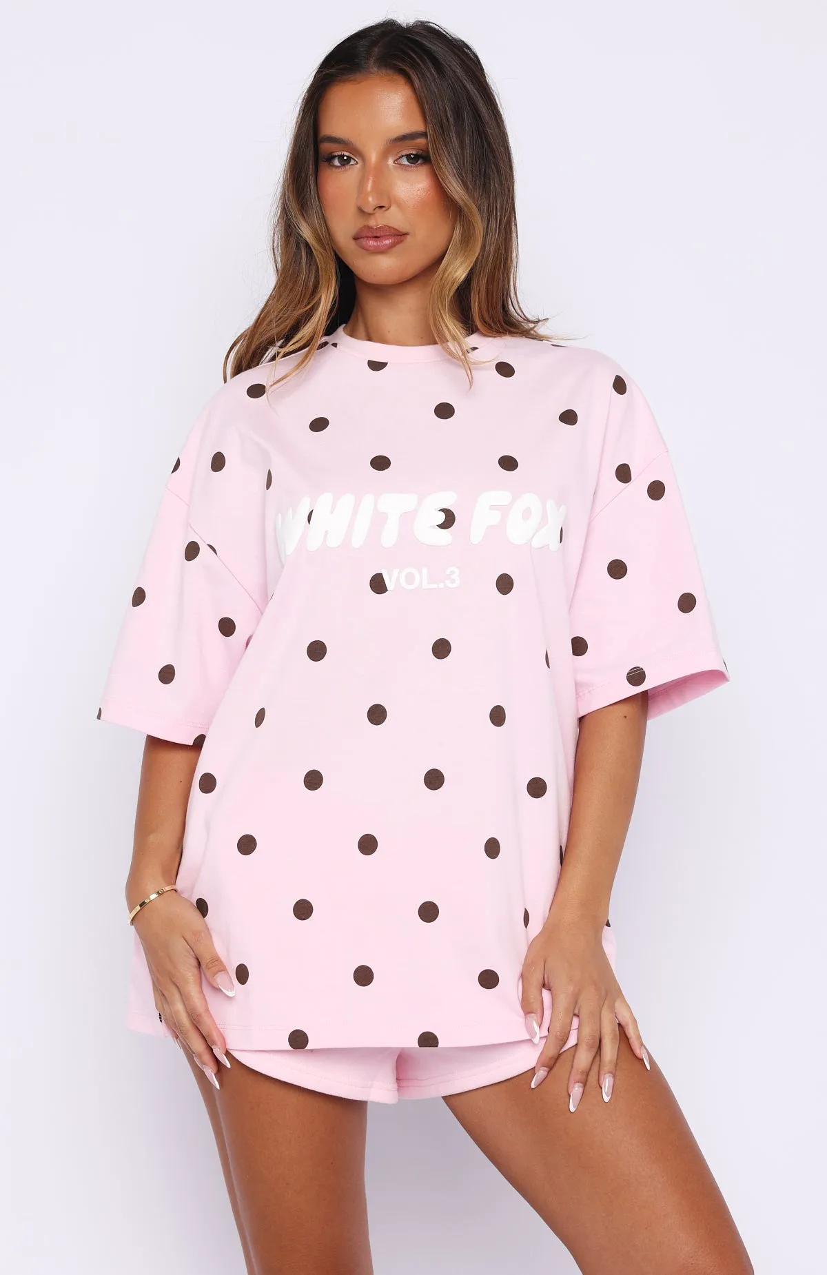 Offstage Printed Oversized Tee Posy Polka Dot sold by White Fox Boutique product image thumbnail 2