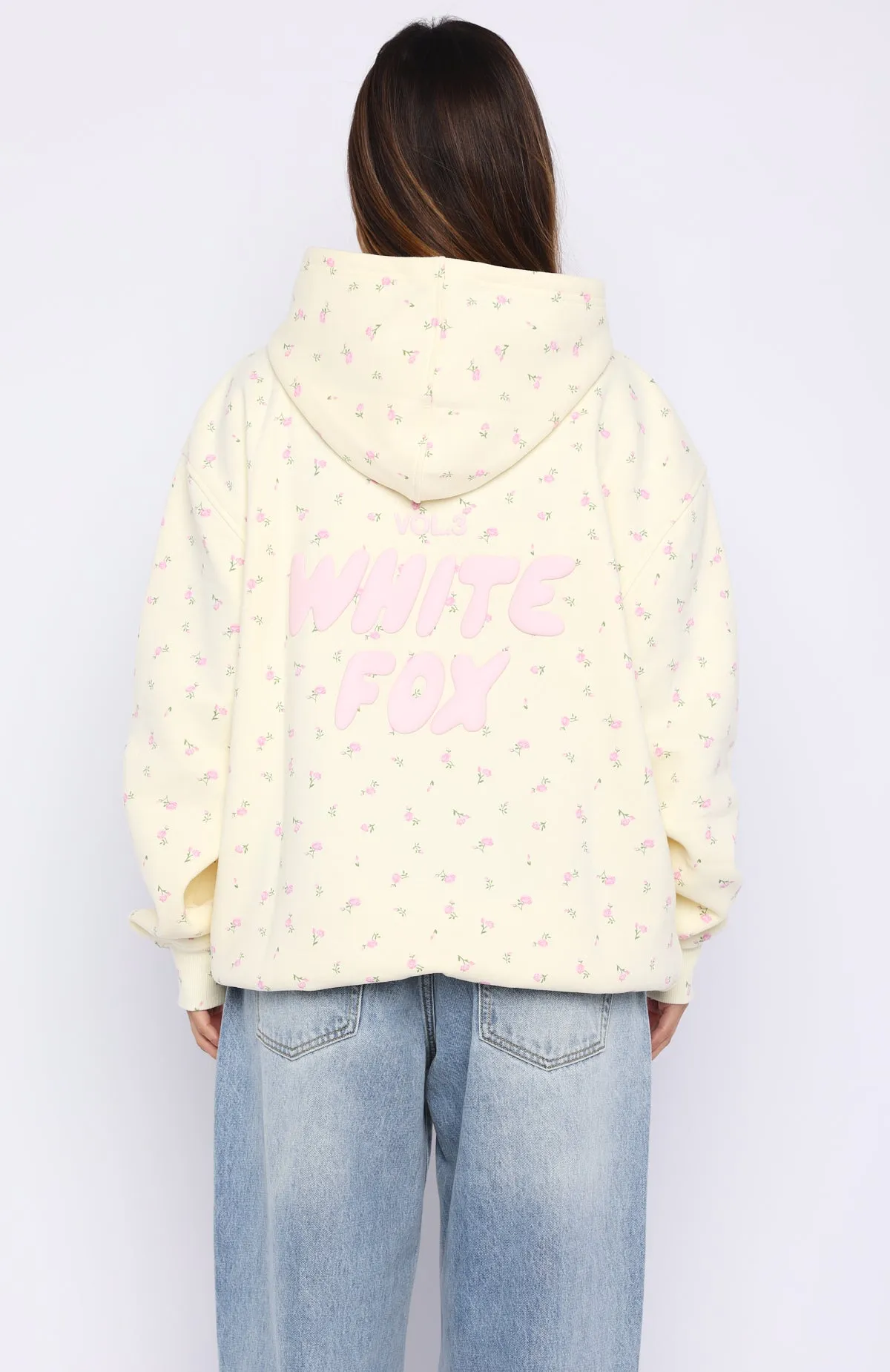 Offstage Printed Oversized Hoodie Lemon Ditsy sold by White Fox Boutique product image thumbnail 4