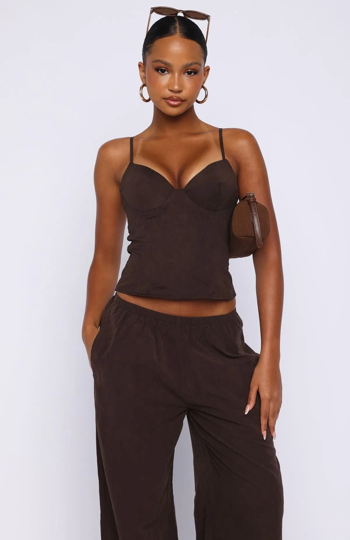 Have A Nice Day Top Chocolate sold by White Fox Boutique product image thumbnail 2