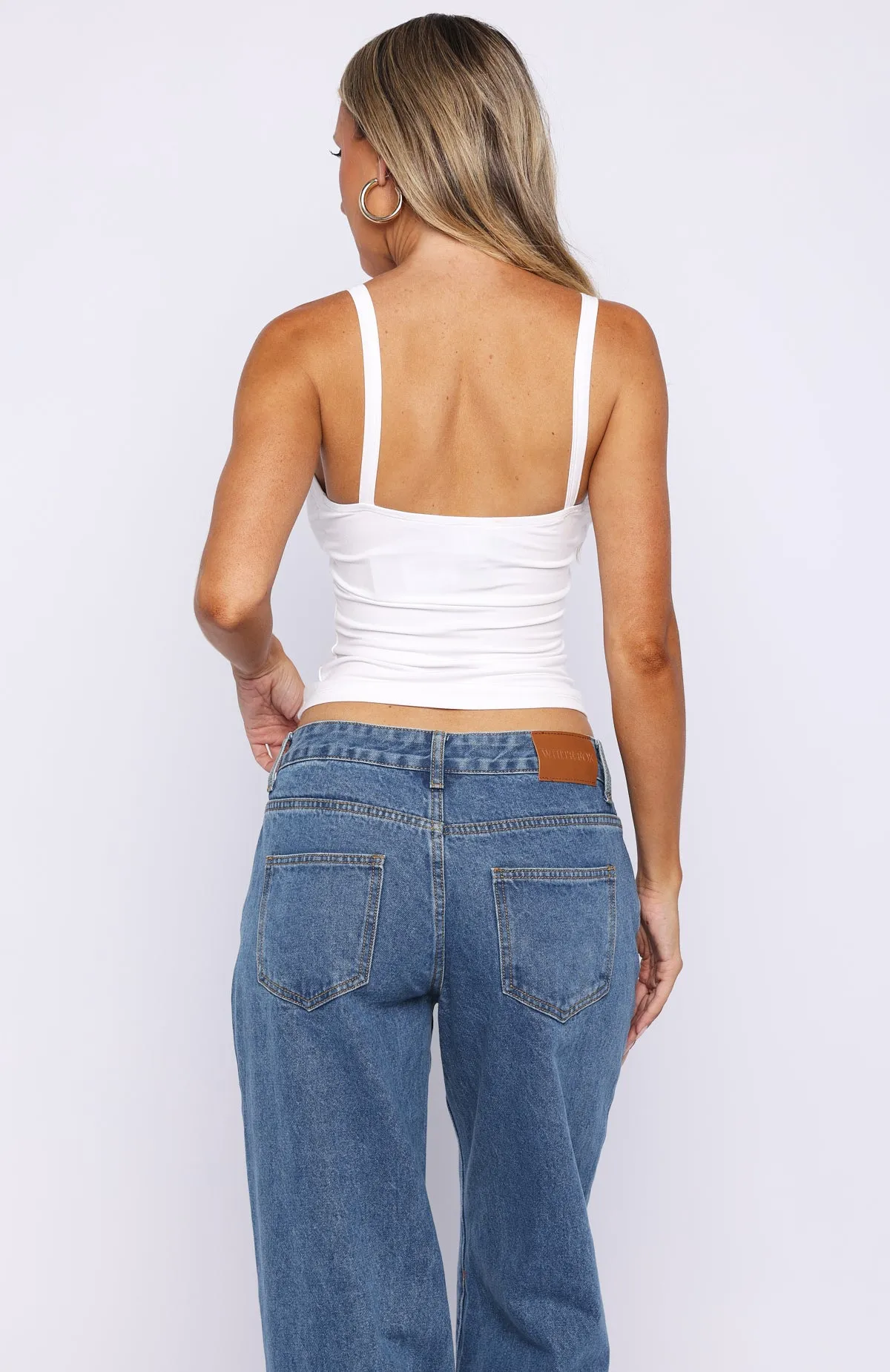 Get Even Tank Top White sold by White Fox Boutique product image thumbnail 4