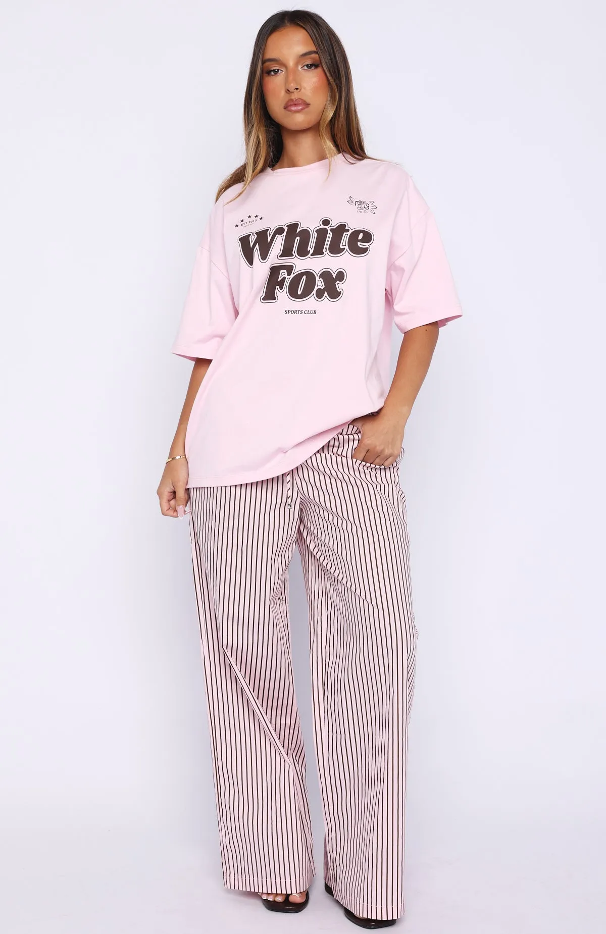 Seeing Stars Oversized Tee Pink sold by White Fox Boutique product image thumbnail 5