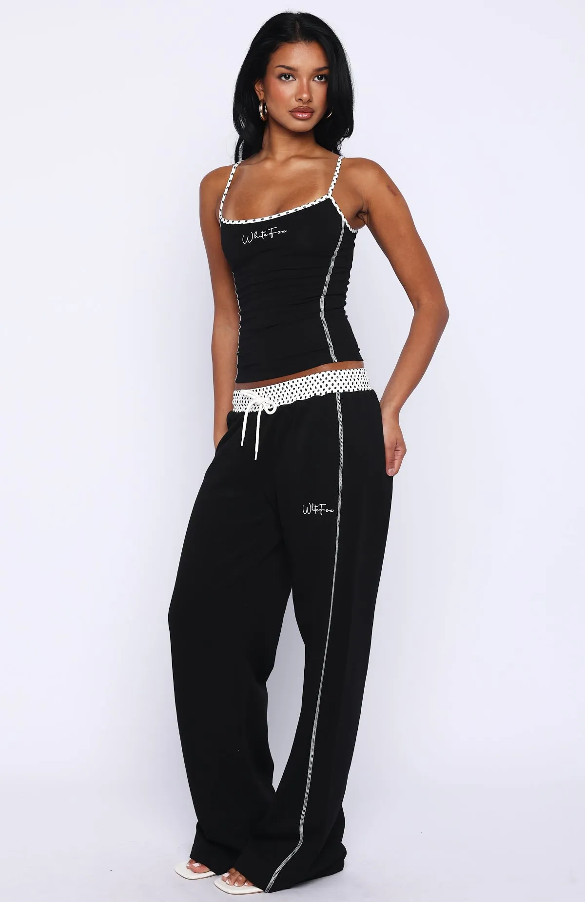 Pure Attraction Track Pants Black sold by White Fox Boutique product image thumbnail 3