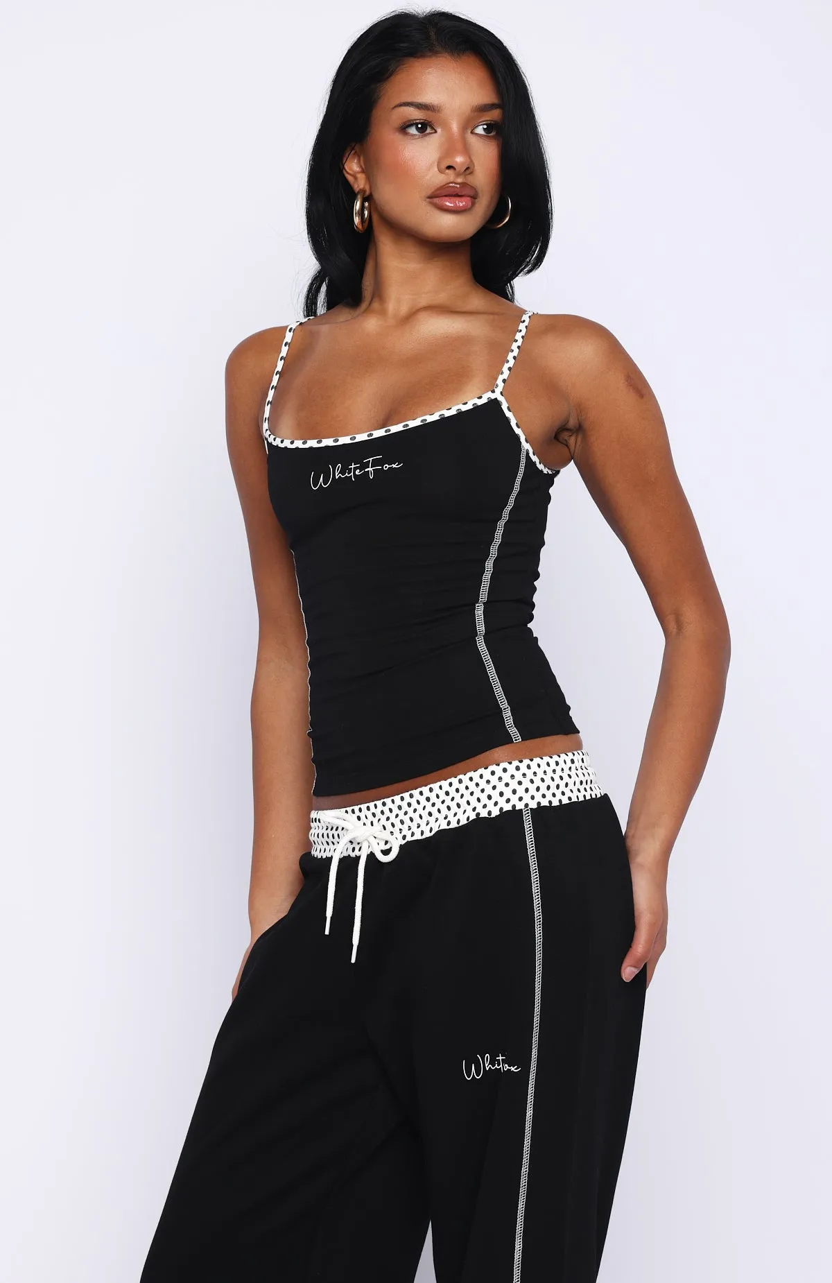 Pure Attraction Singlet Top Black sold by White Fox Boutique product image thumbnail 3