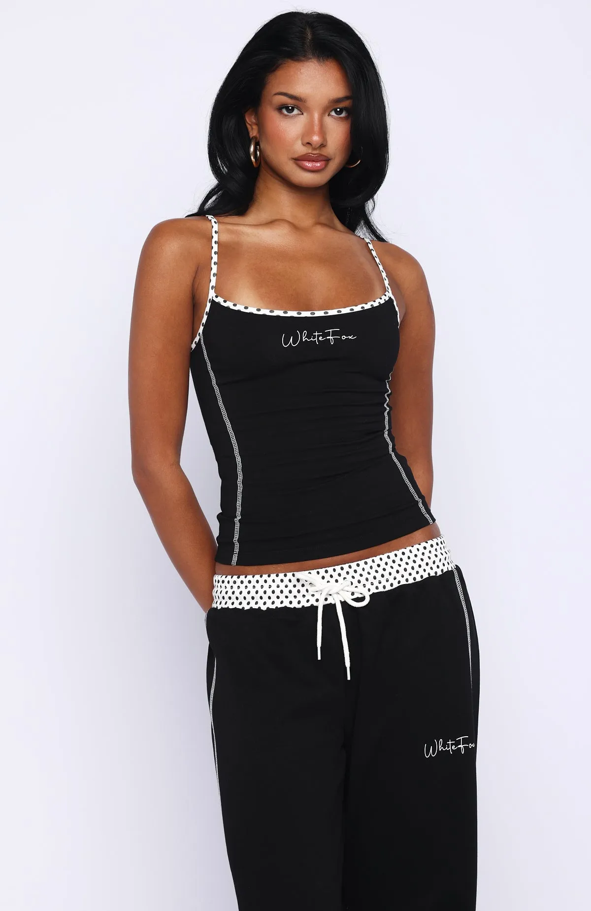 Pure Attraction Singlet Top Black sold by White Fox Boutique product image thumbnail 2