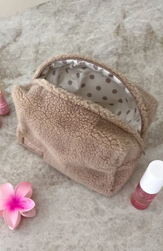 Kofi Cosmetic Bag Biscuit sold by White Fox Boutique