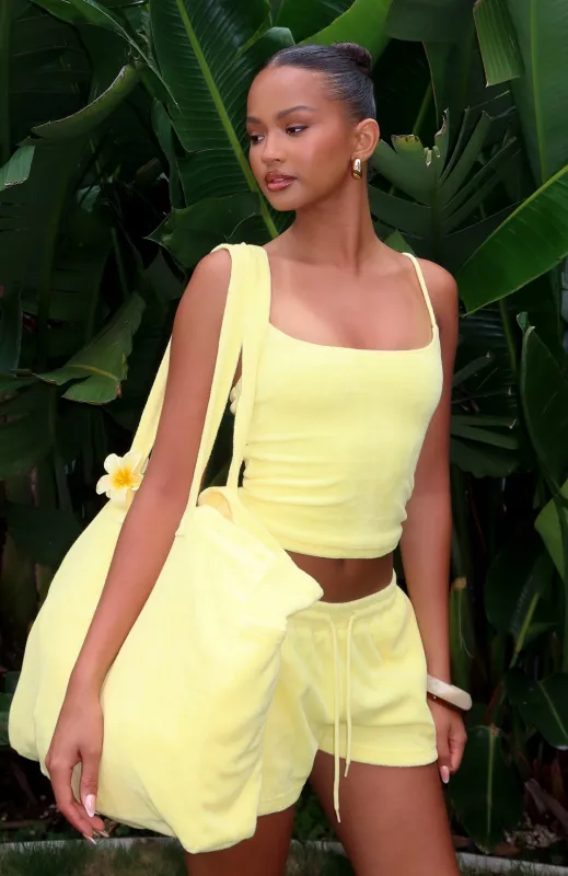 Causing Commotion Terry Tote Lemon made by White Fox Boutique