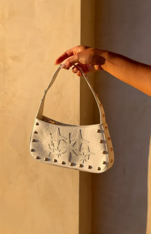 Nash Shoulder Bag White made by White Fox Boutique