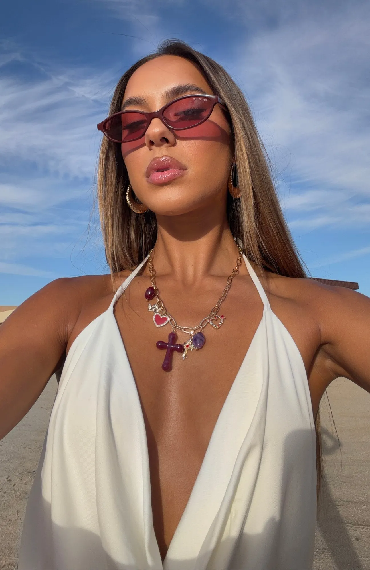 Adalee Necklace Gold sold by White Fox Boutique