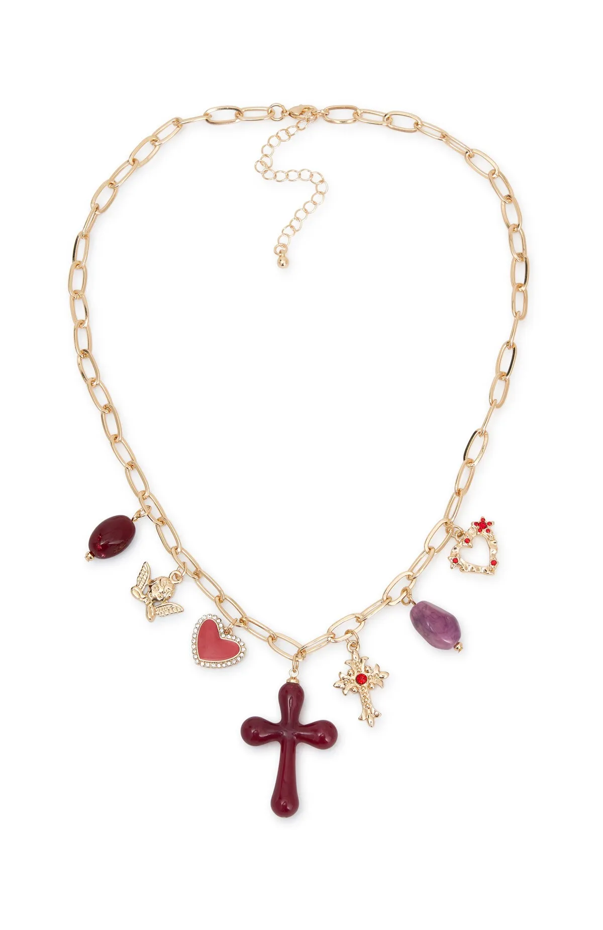 Adalee Necklace Gold sold by White Fox Boutique product image thumbnail 5