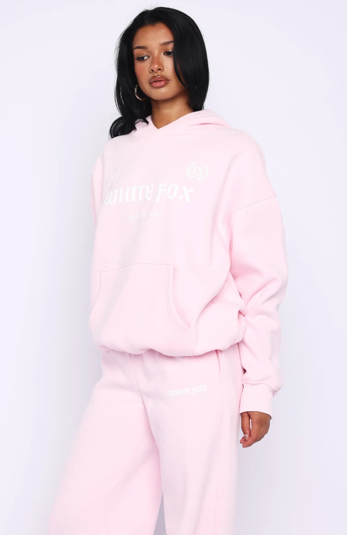 Vibe Too High Oversized Hoodie Pink sold by White Fox Boutique product image thumbnail 3