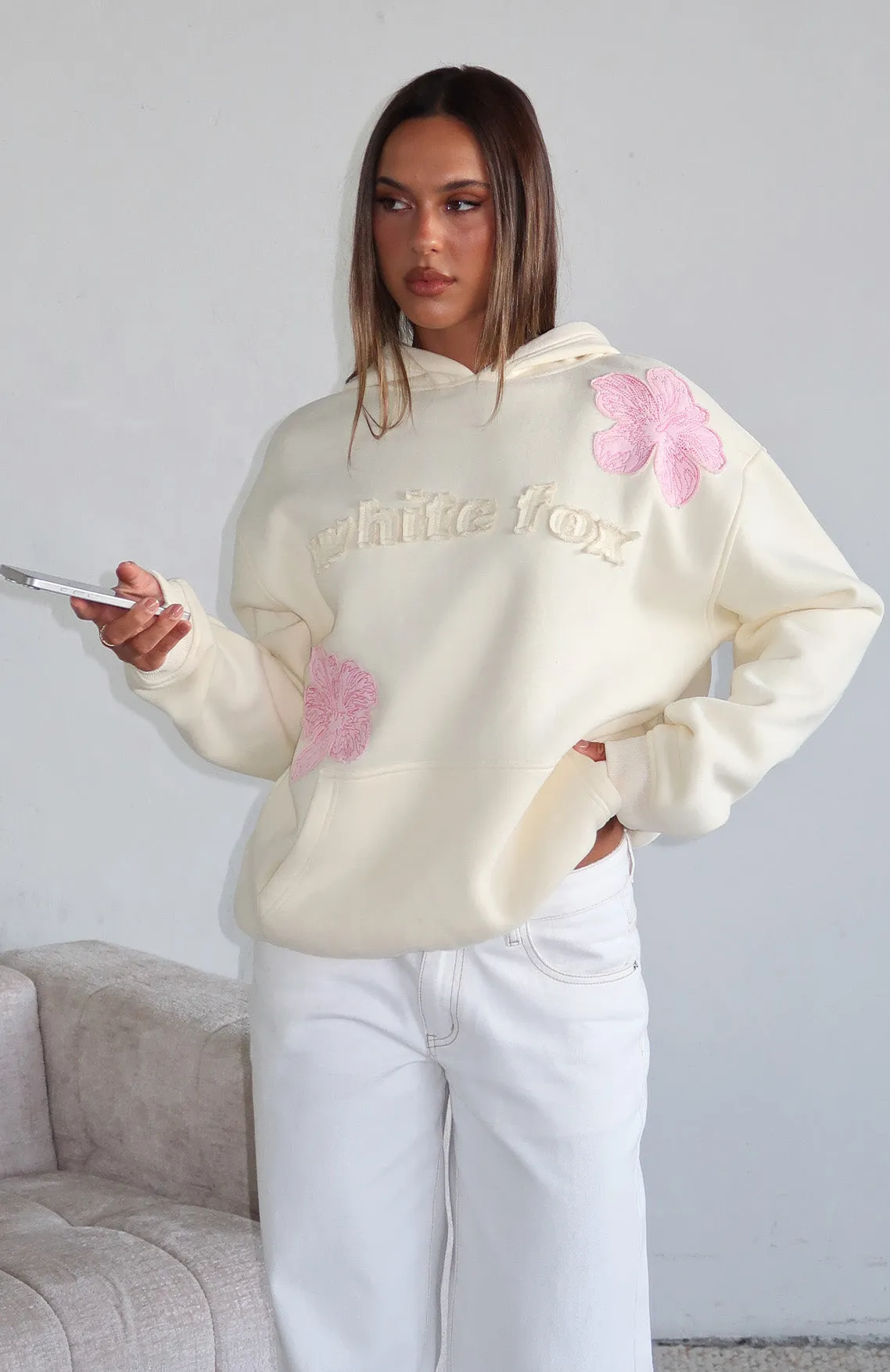 Sunkissed Bloom Oversized Hoodie Lemon sold by White Fox Boutique