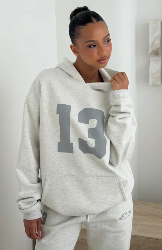 It's Your Chance Oversized Hoodie Grey Marle sold by White Fox Boutique