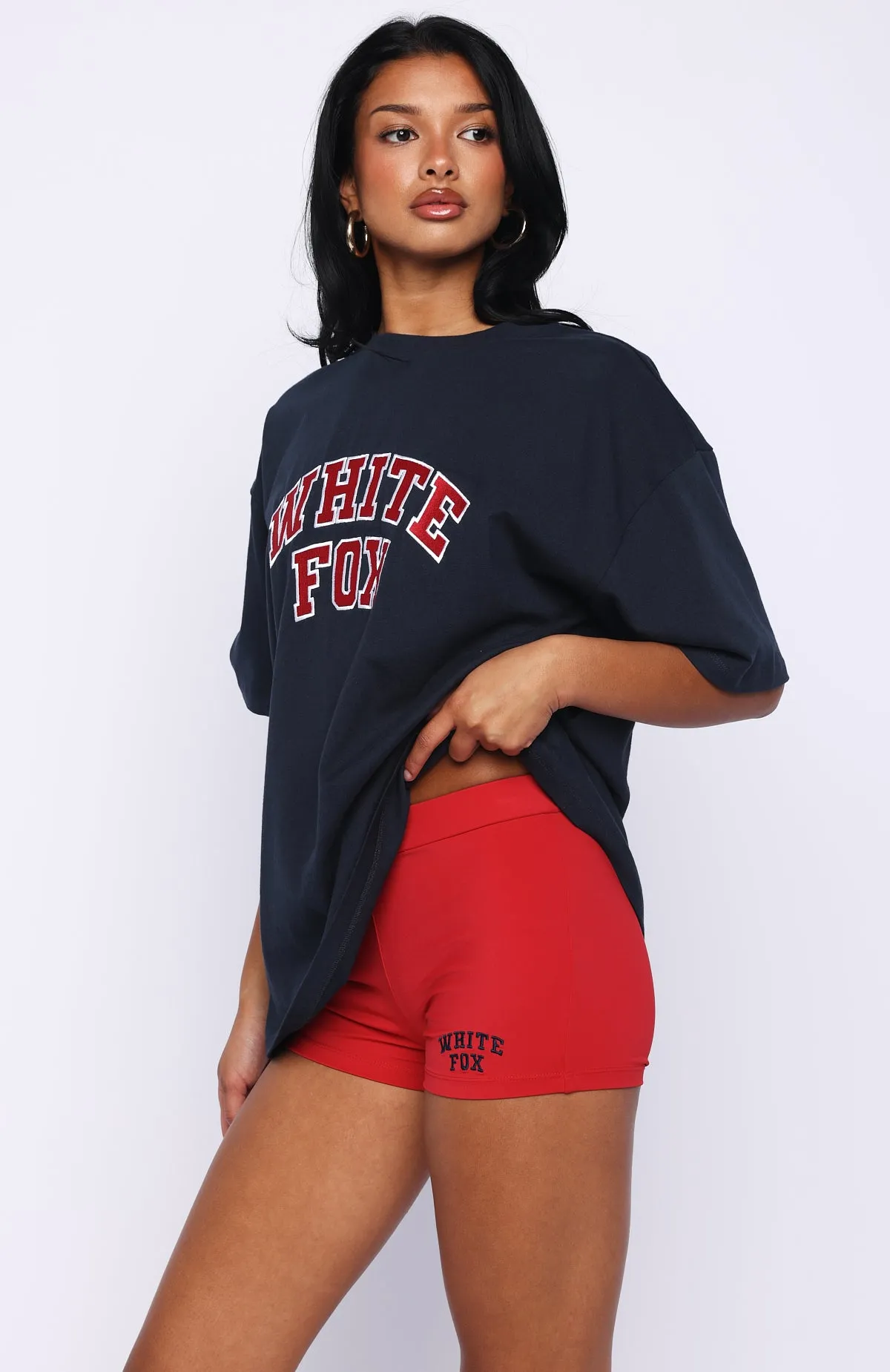 Starting Fresh Bike Shorts Red sold by White Fox Boutique product image thumbnail 3