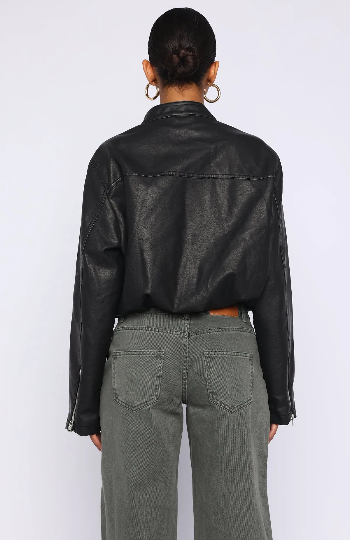 Put In Effort Jacket Black sold by White Fox Boutique product image thumbnail 4