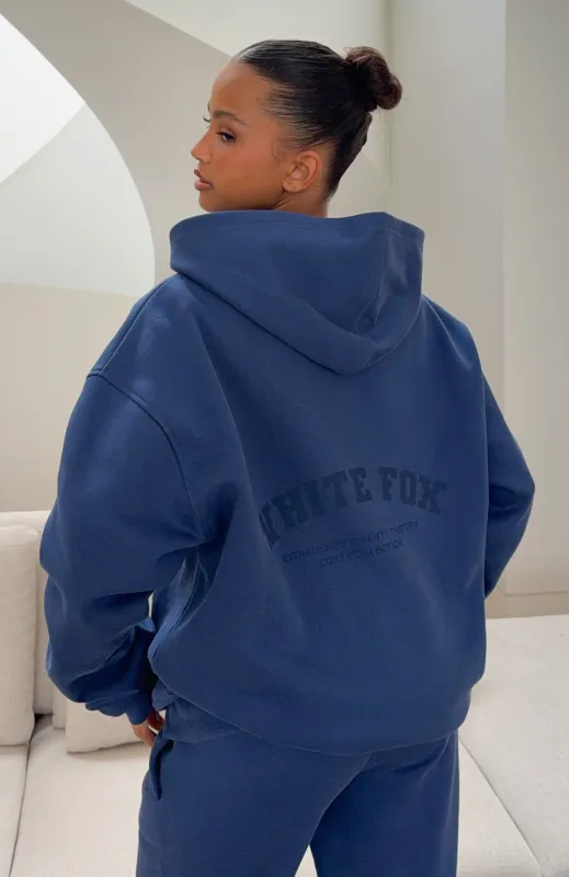 It's Your Chance Oversized Hoodie Navy made by White Fox Boutique