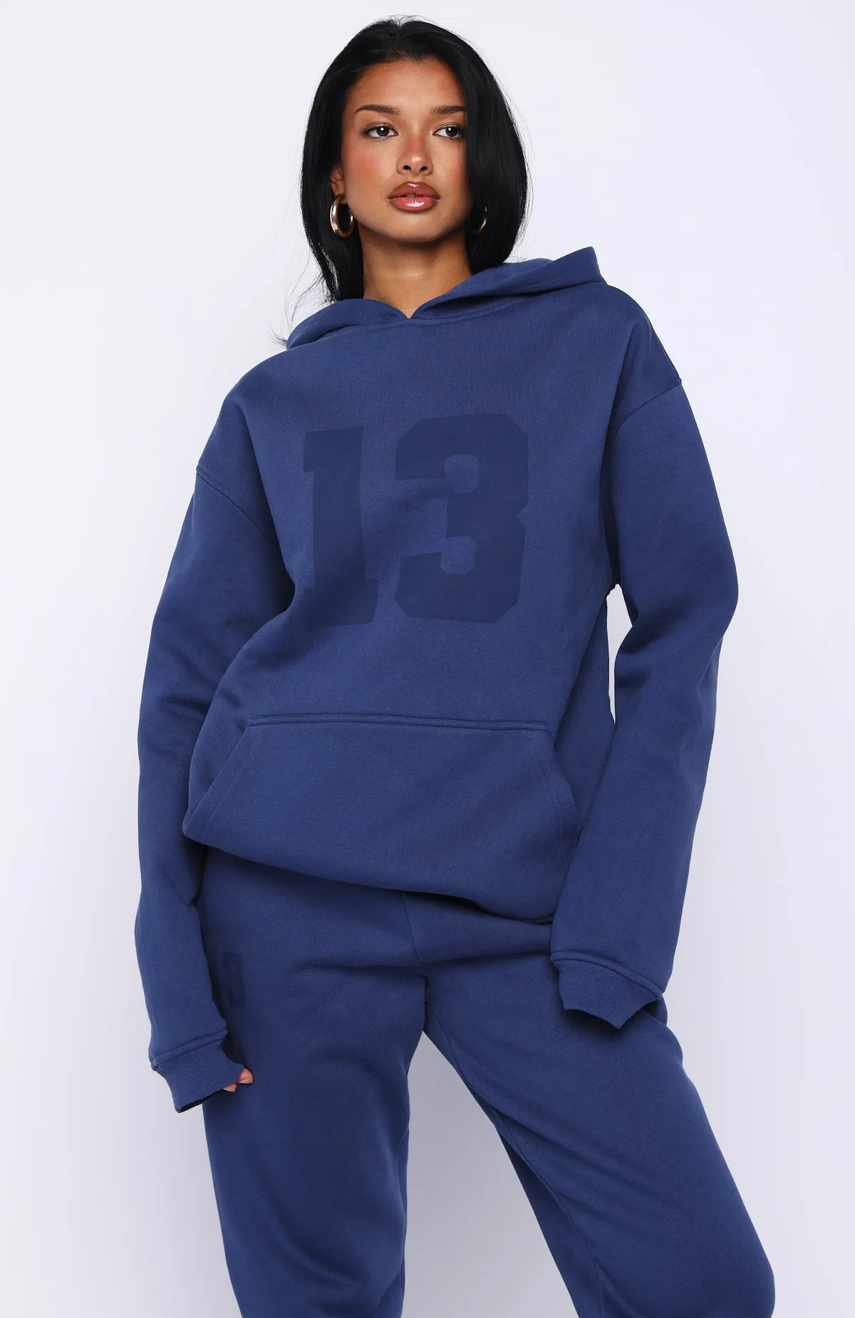It's Your Chance Oversized Hoodie Navy sold by White Fox Boutique product image thumbnail 2